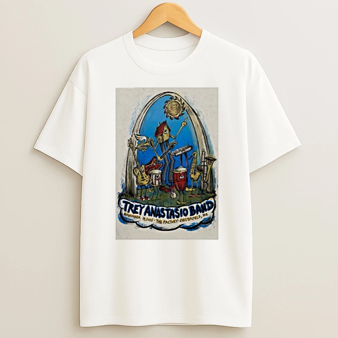 Trey Anastasio Band The Factory Chesterfield Mo Nov 19 2025 Tshirt Hoodie