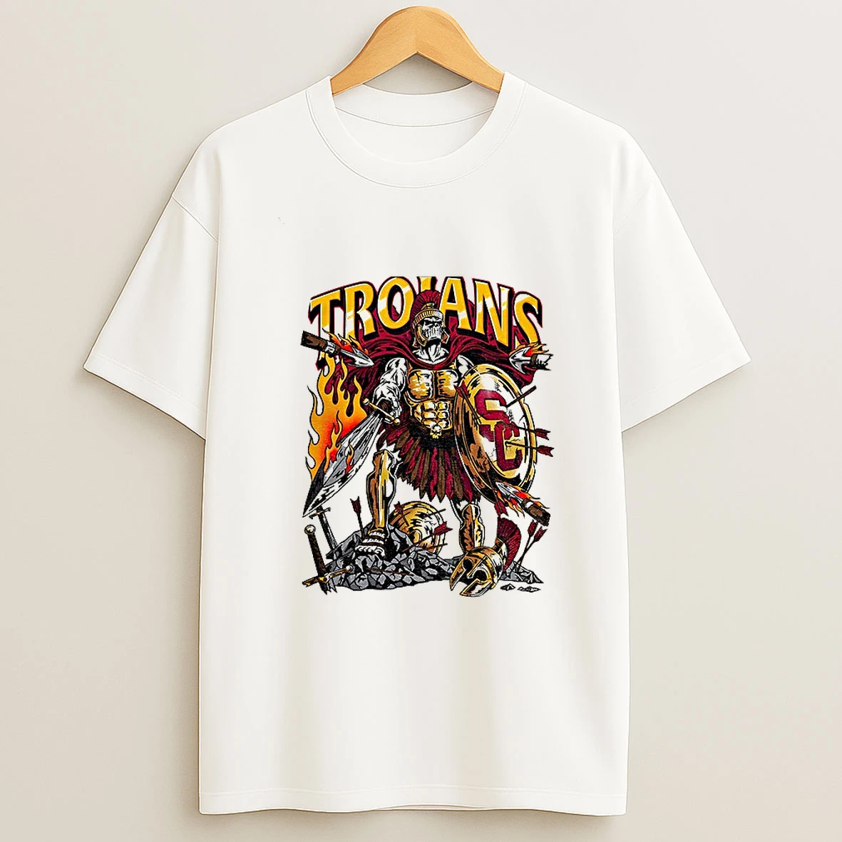 Trojan Warrior Usc Trojans Football 2025 Logo Tshirt Hoodie
