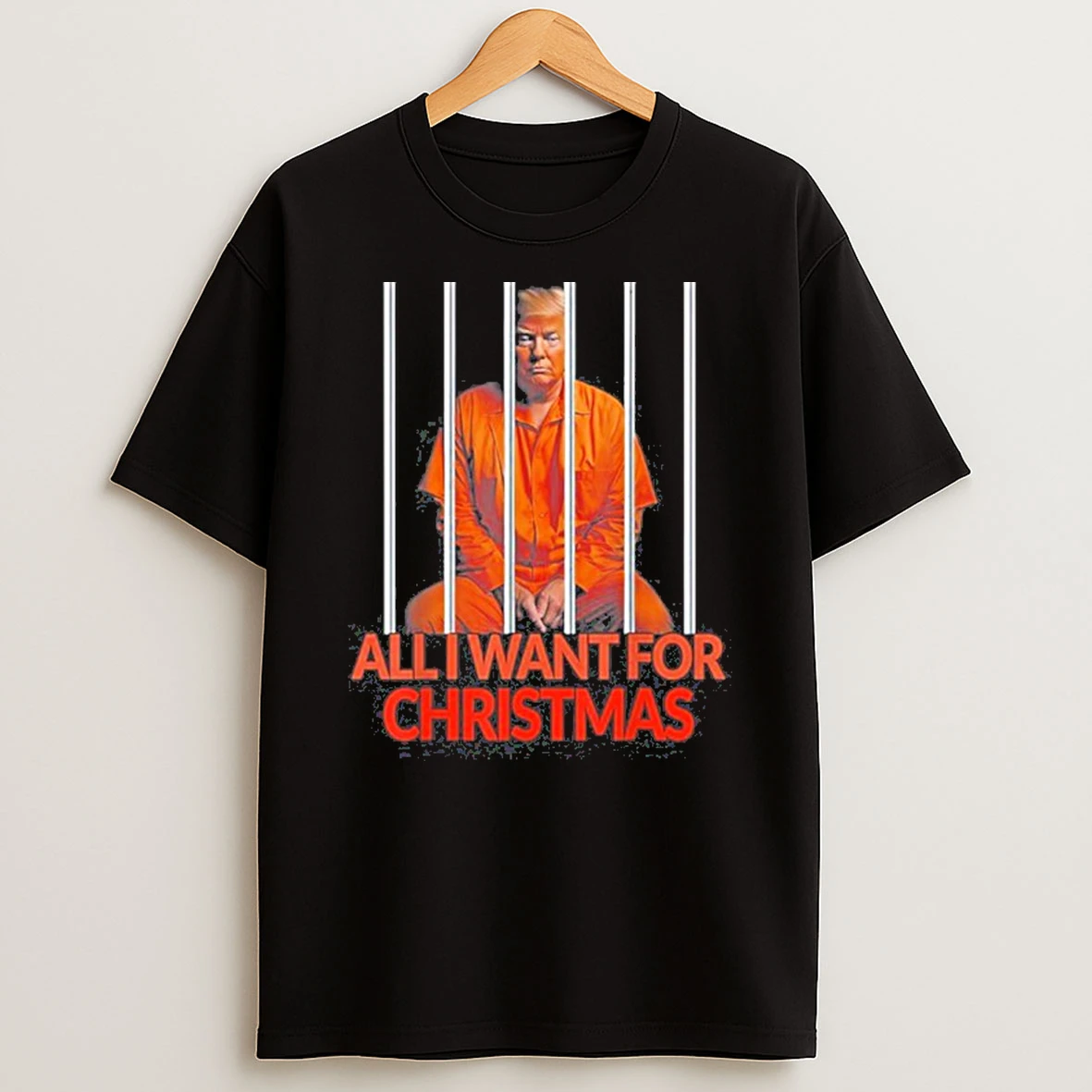 Trump All I Want For Christmas Prison Tshirt Hoodie