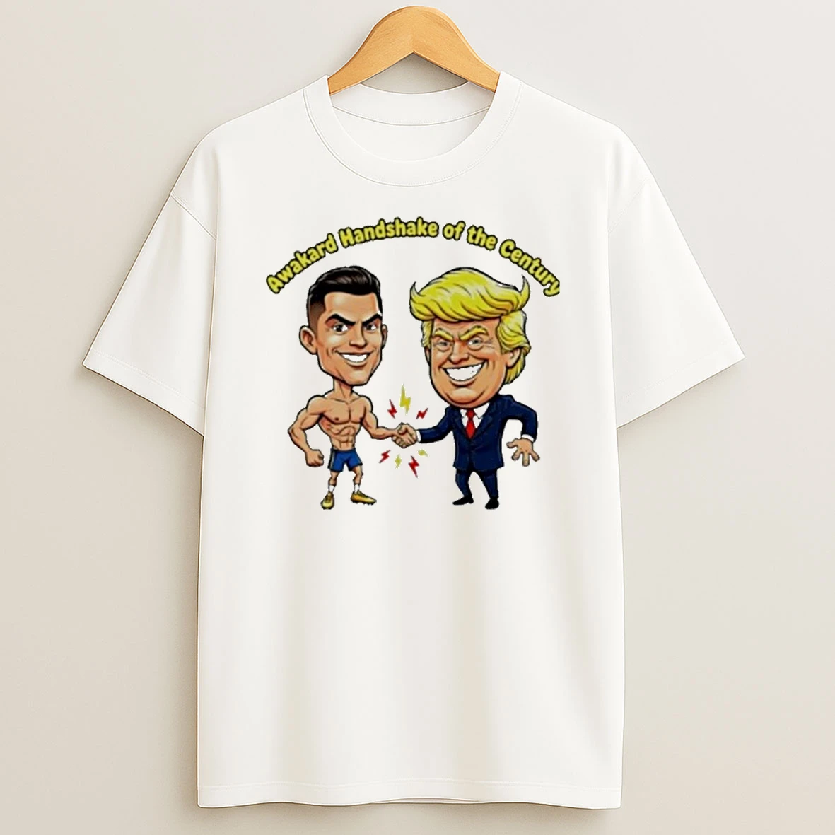 Trump And Ronaldo Awkward Handshake Of The Century Tshirt Hoodie