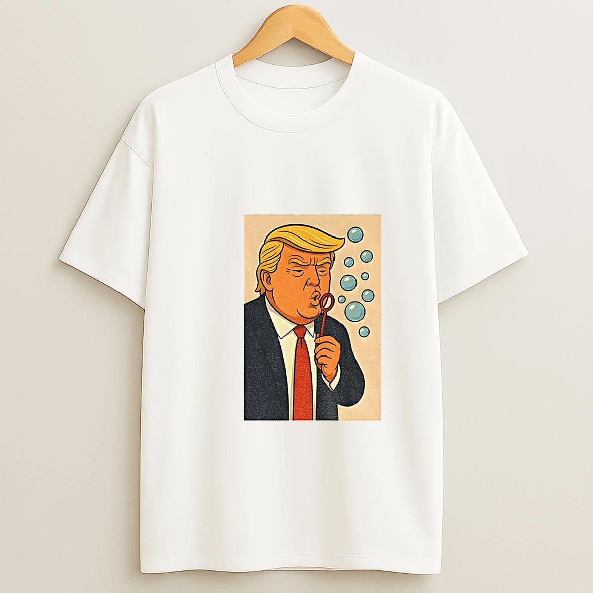 Trump Blowing Bubbles Bubba Bubble Wand Tshirt Hoodie