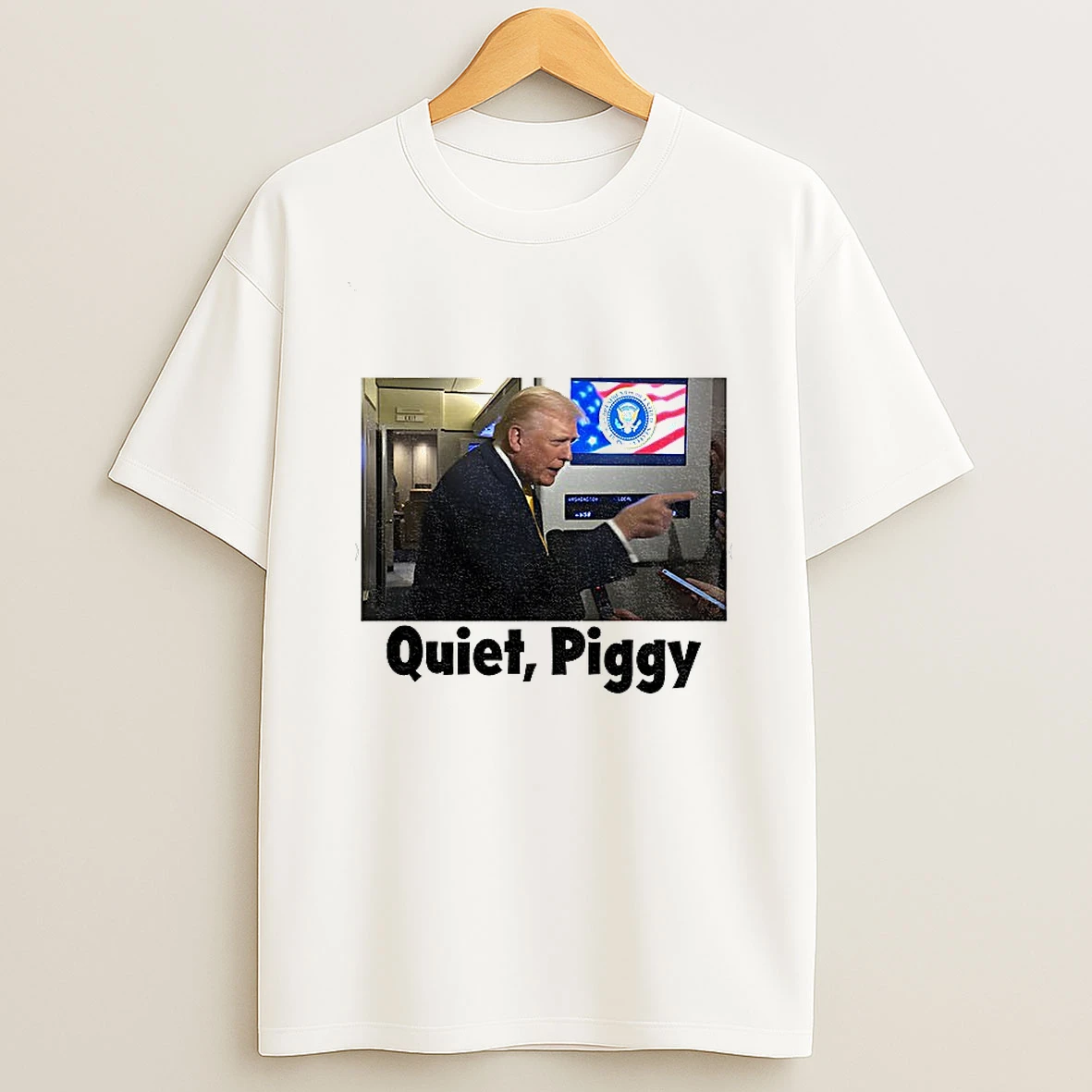 Trump Quiet Piggy Photo Tshirt Hoodie