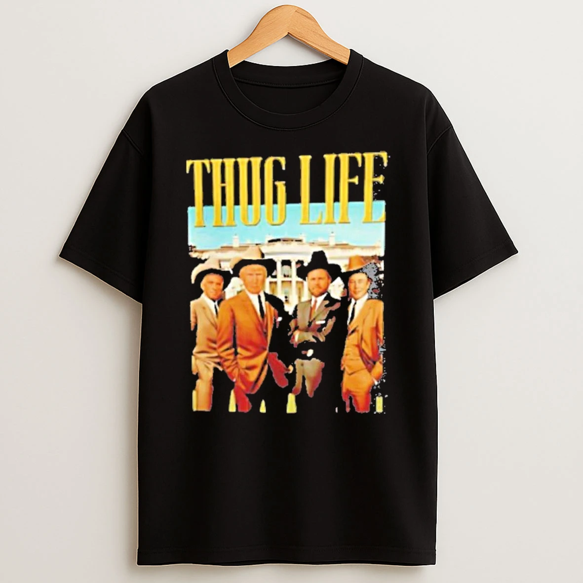 Trump Vance Kennedy Musk 2024 Thug Life Black Tshirt Hoodie