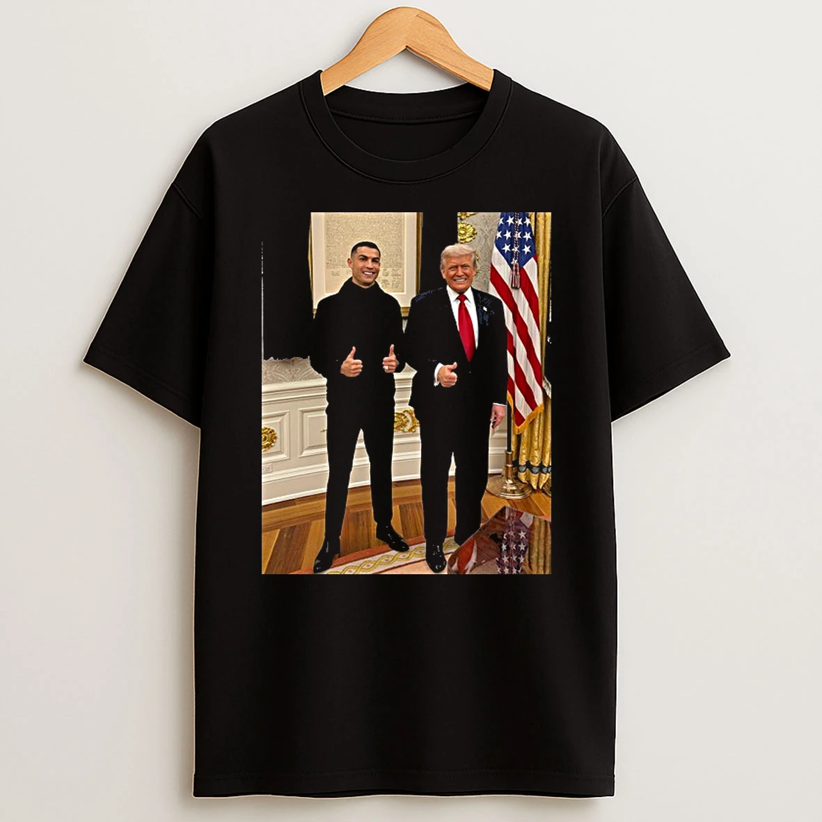 Trump Vs Cristiano Ronaldo At The White House Tshirt Hoodie