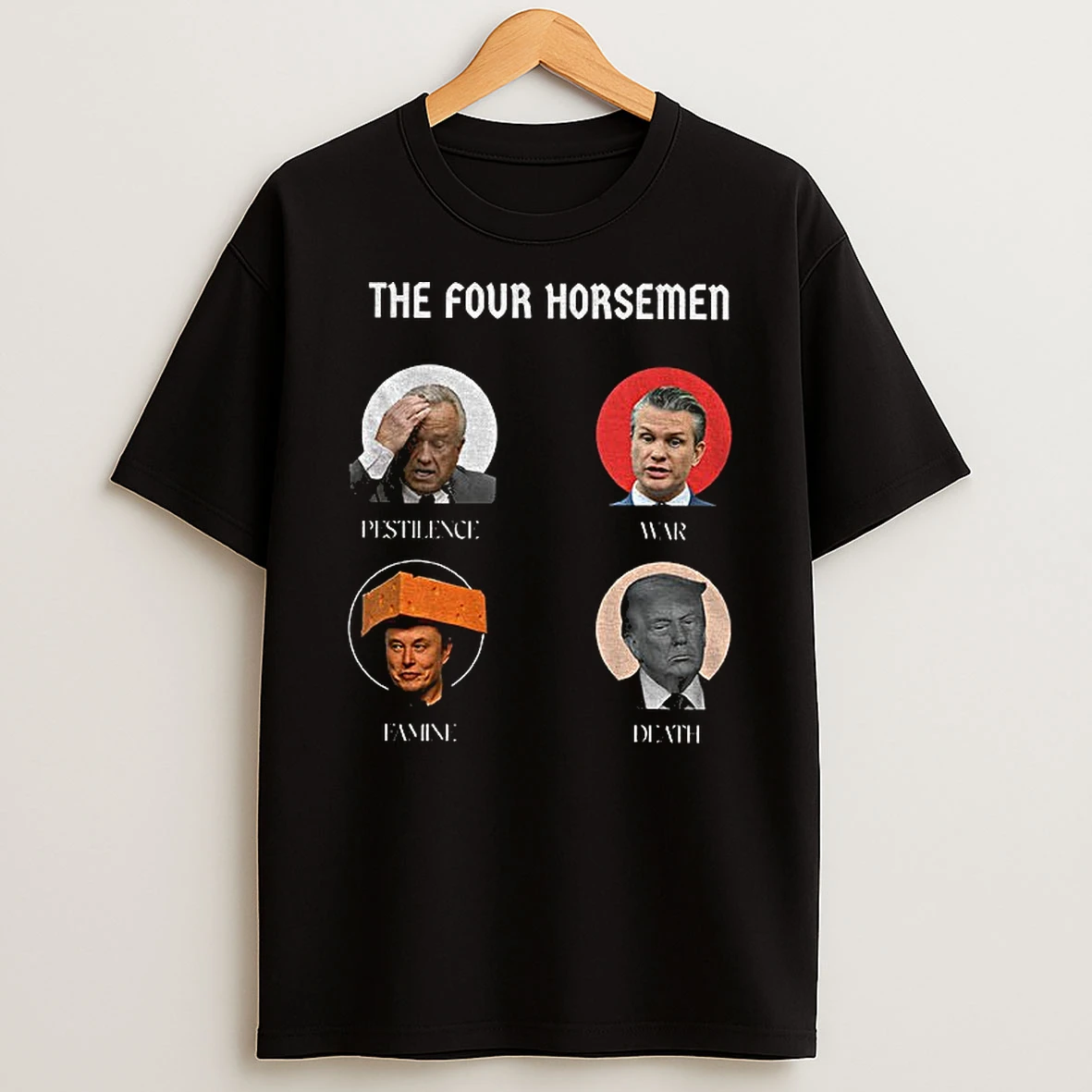 Trump Vs Elon Musk The Four Horsemen Pestilence War Famine Death Tshirt Hoodie