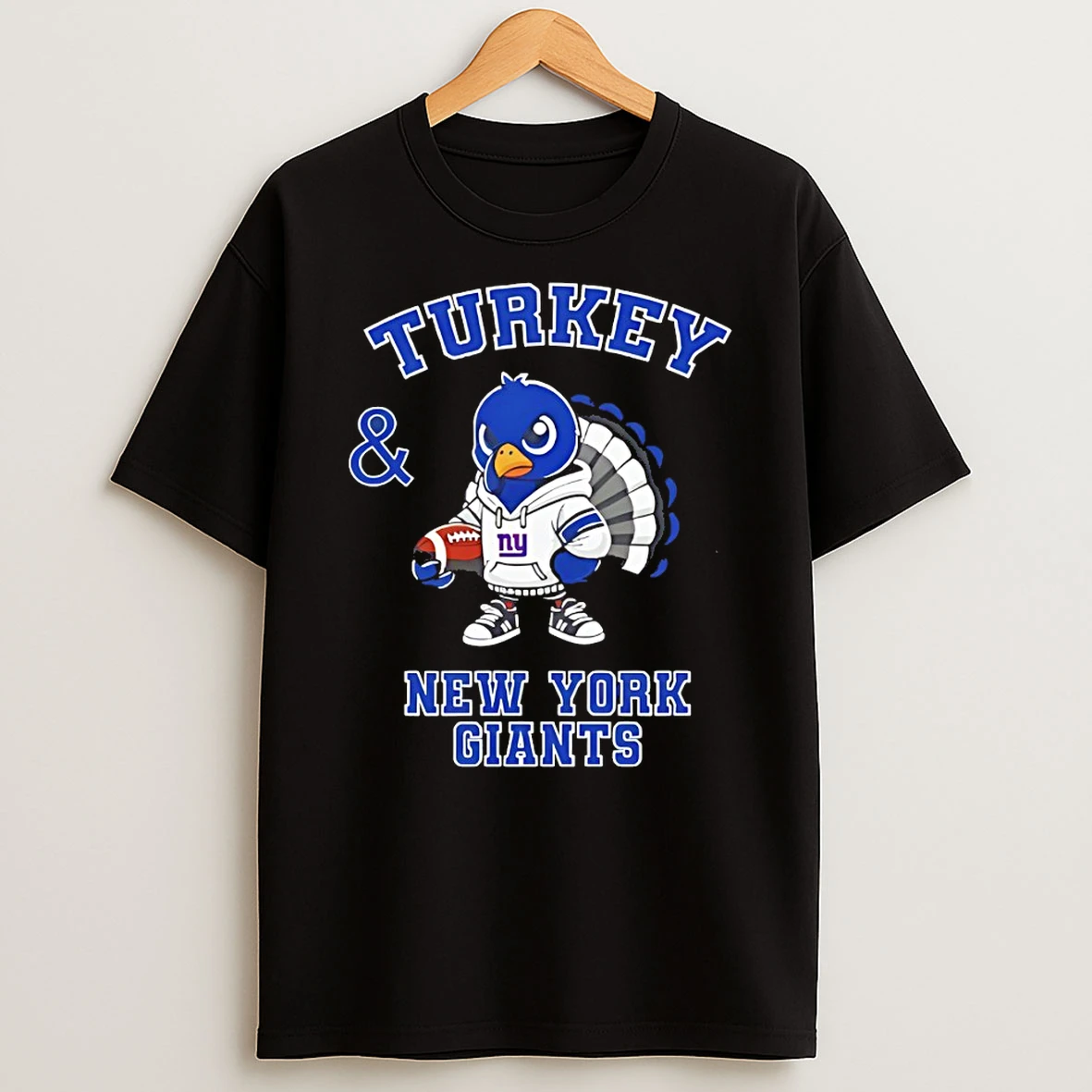 Turkey And New York Giants Football Nfl Happy Thanksgiving Tshirt Hoodie