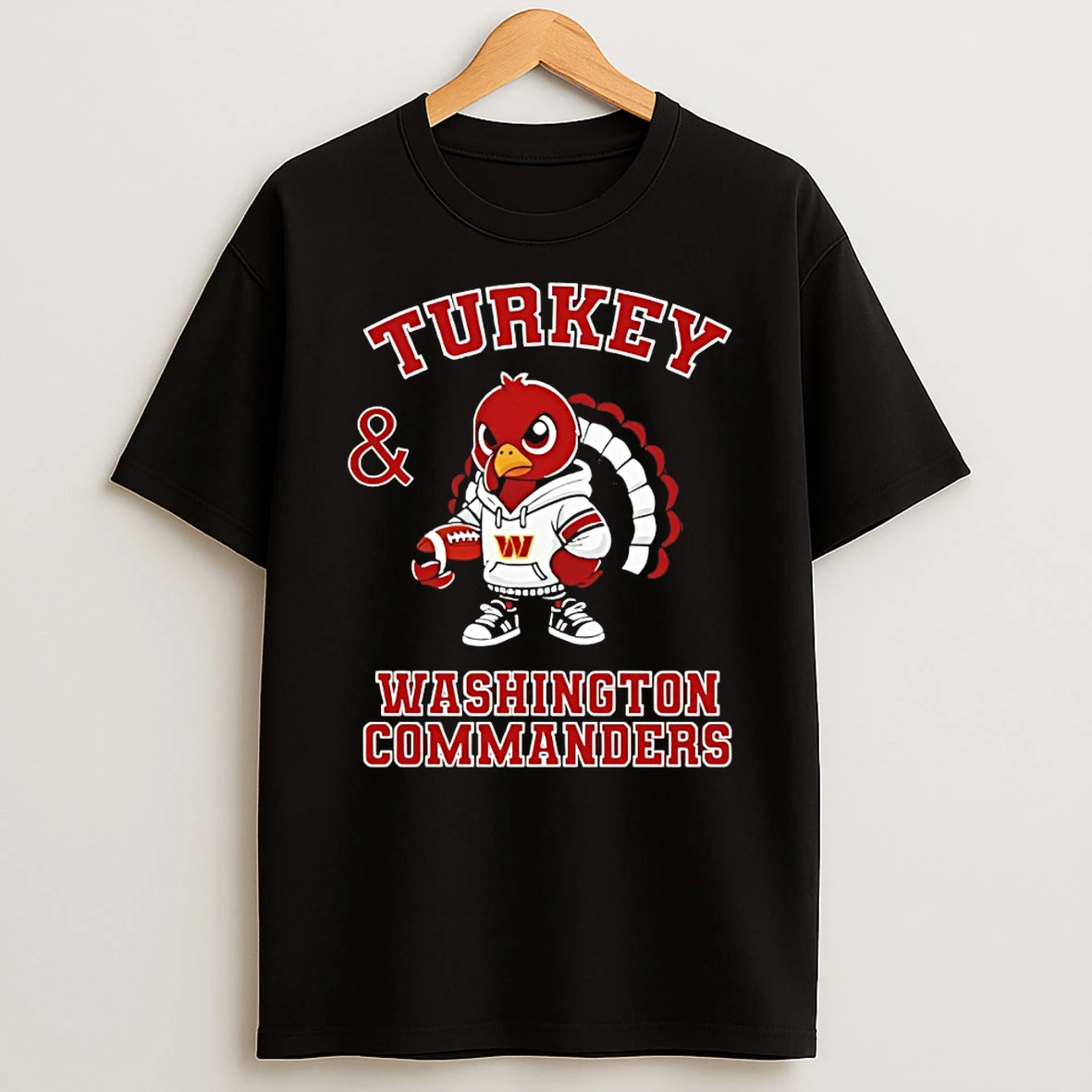 Turkey And Washington Commanders Football Nfl Happy Thanksgiving Tshirt Hoodie