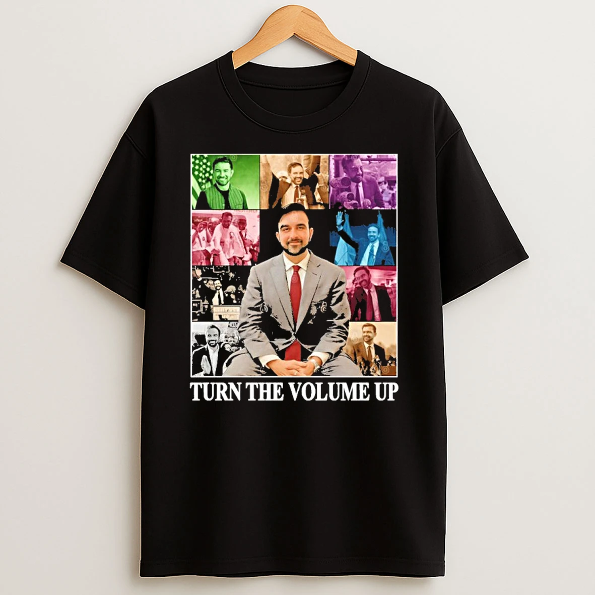Turn The Volume Up Zohran Mamdani 2026 Eras Tour Tshirt Hoodie