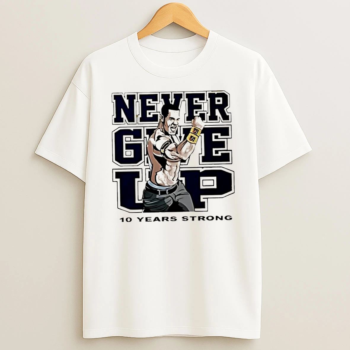Tyrese Haliburton John Cena Never Give Up 10 Years Strong Tshirt Hoodie