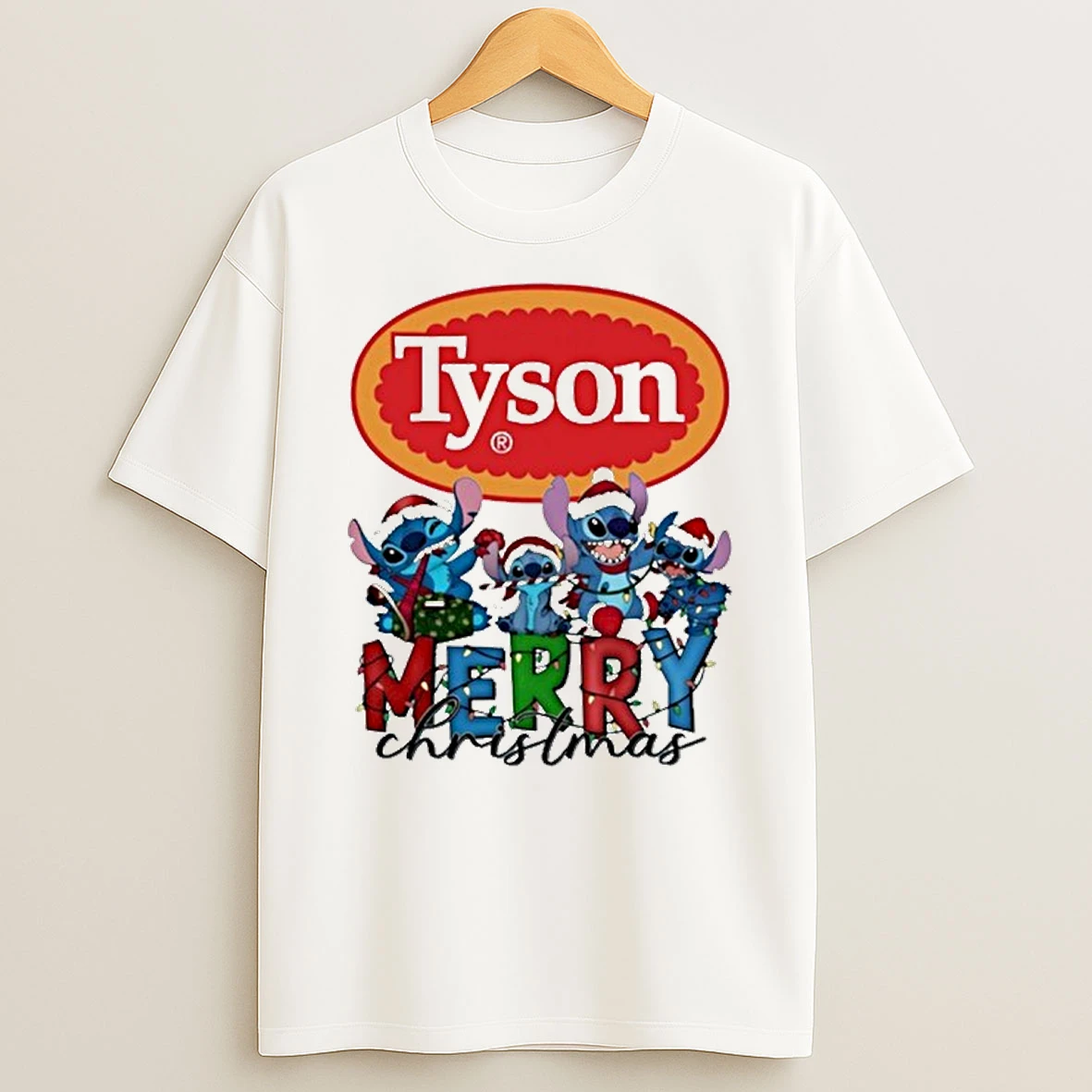 Tyson Merry Christmas Stitch Tshirt Hoodie