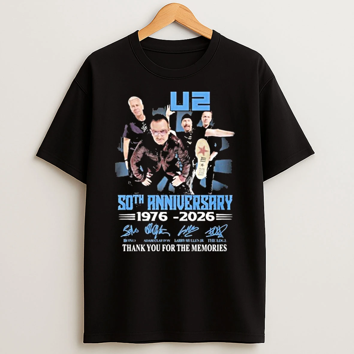 U2 Band 50th Anniversary 1976 2026 Thank You For The Memories Tshirt Hoodie