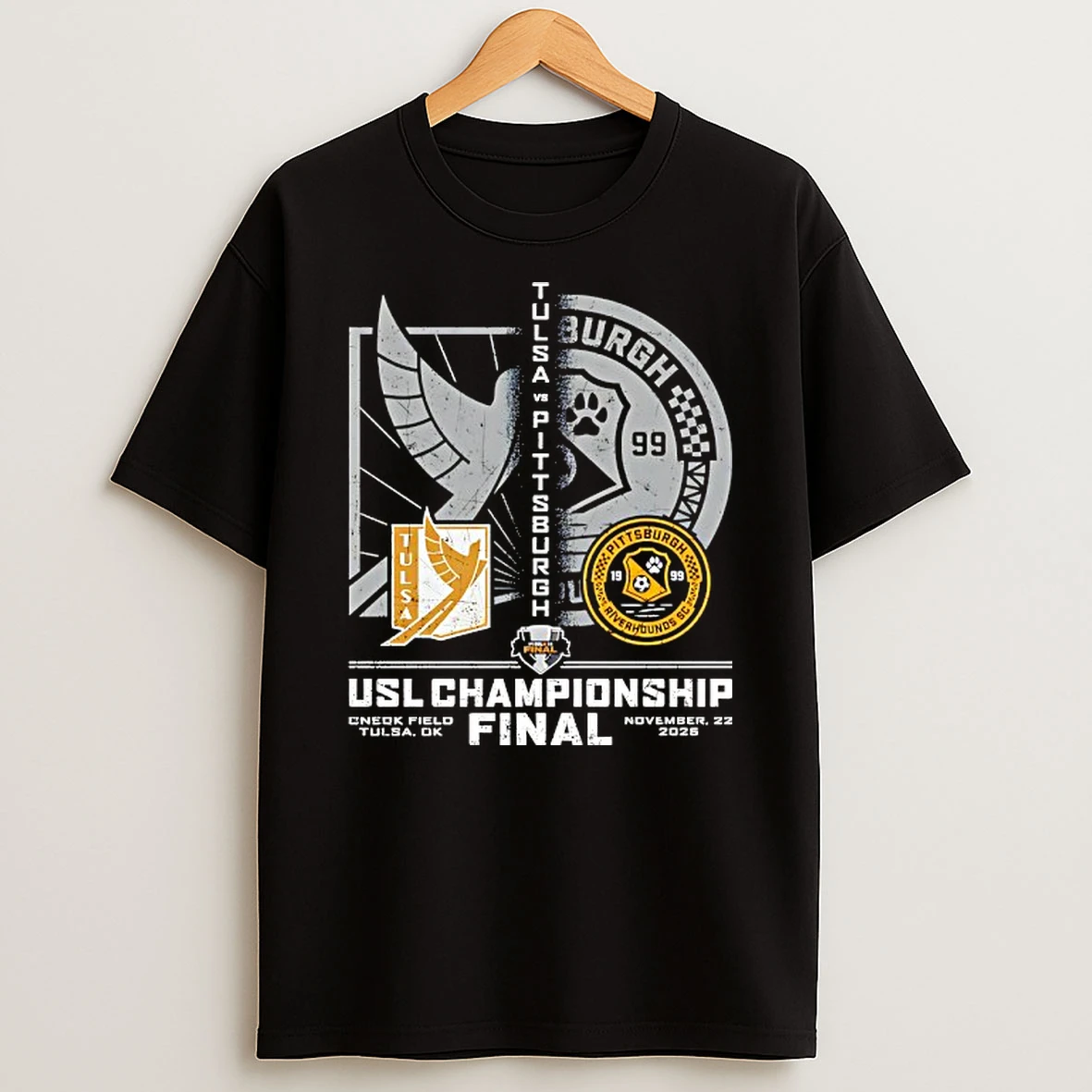 Usl Championship Final Fc Tulsa Vs Pittsburgh Riverhounds Sc Tshirt Hoodie