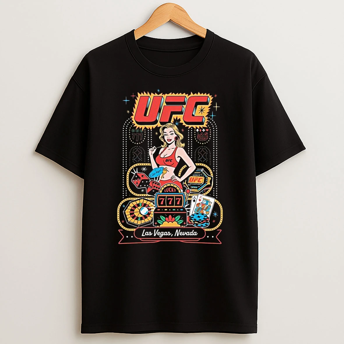 Ufc 324 Old Vegas Boxy Tshirt Hoodie