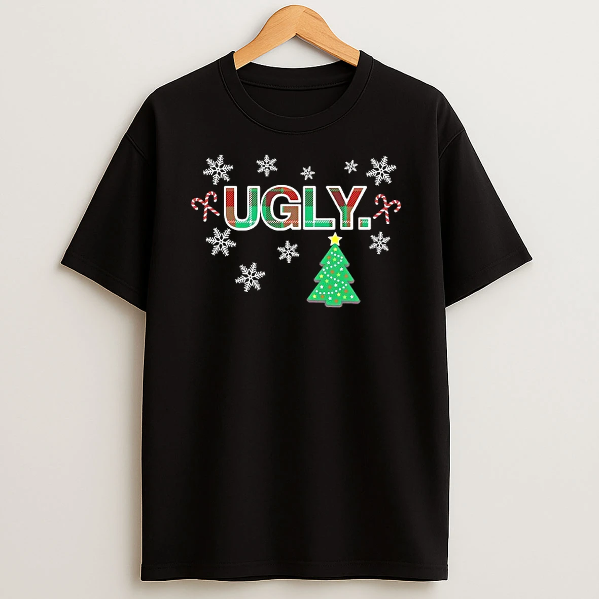 Ugly X Mas Snowflake Candy Canes Tshirt Hoodie