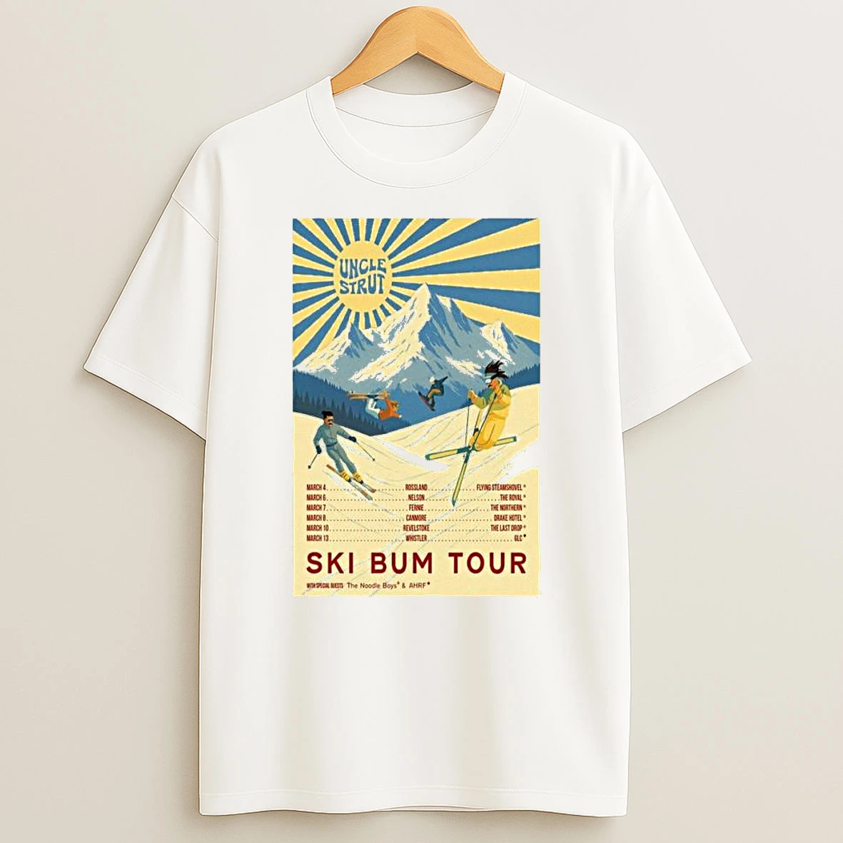 Uncle Strut Ski Bum Tour March 2026 Tshirt Hoodie