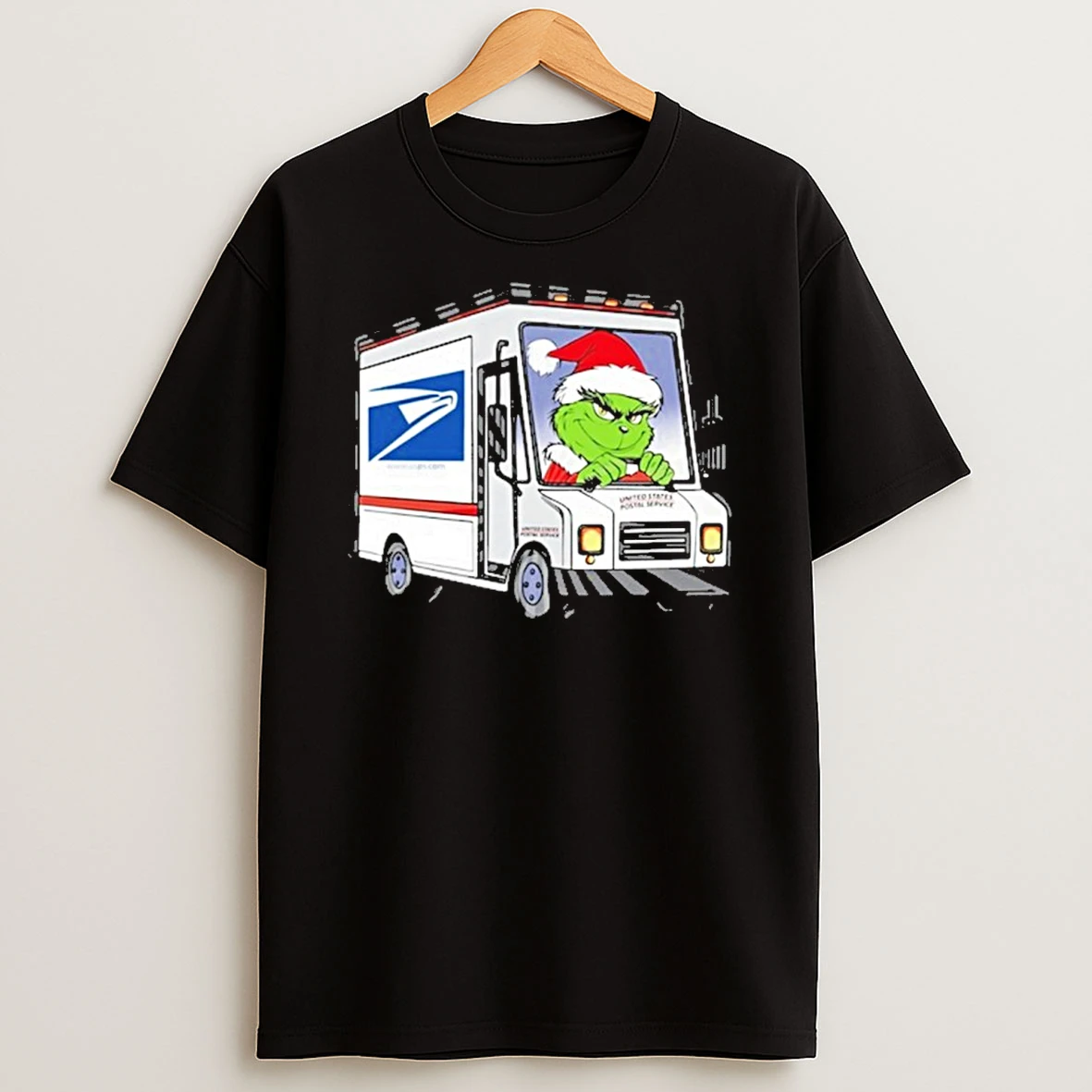 Usps X Santa Grinch Car Tshirt Hoodie