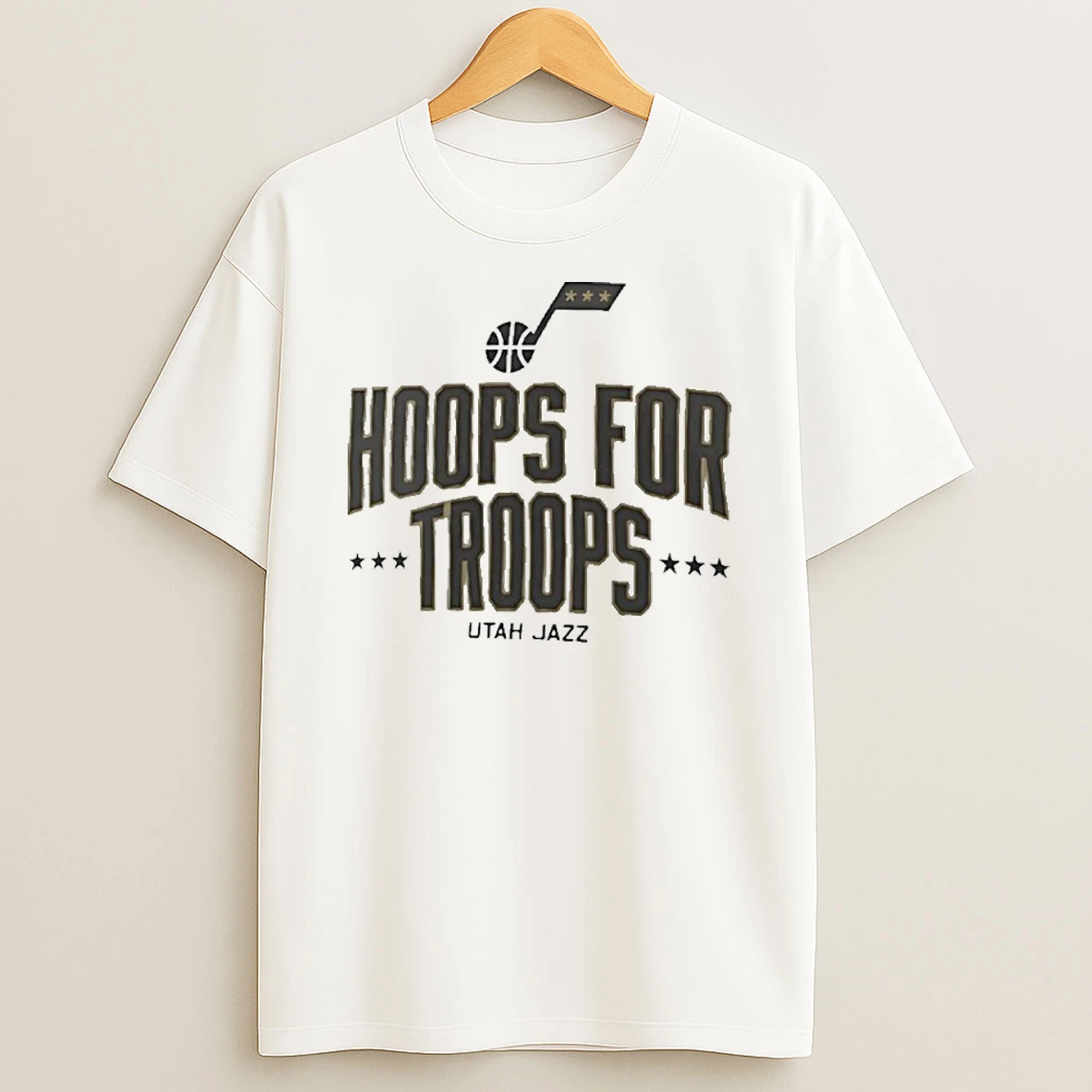 Utah Jazz Hoops For Troops Tshirt Hoodie