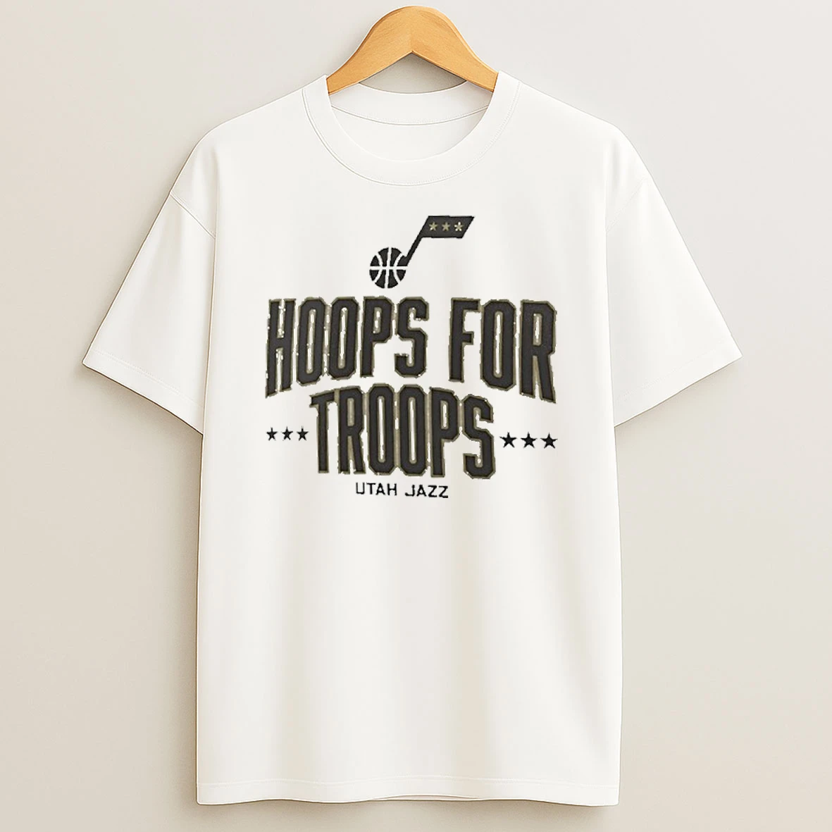 Utah Jazz X Nba Hoops For Troops Tshirt Hoodie