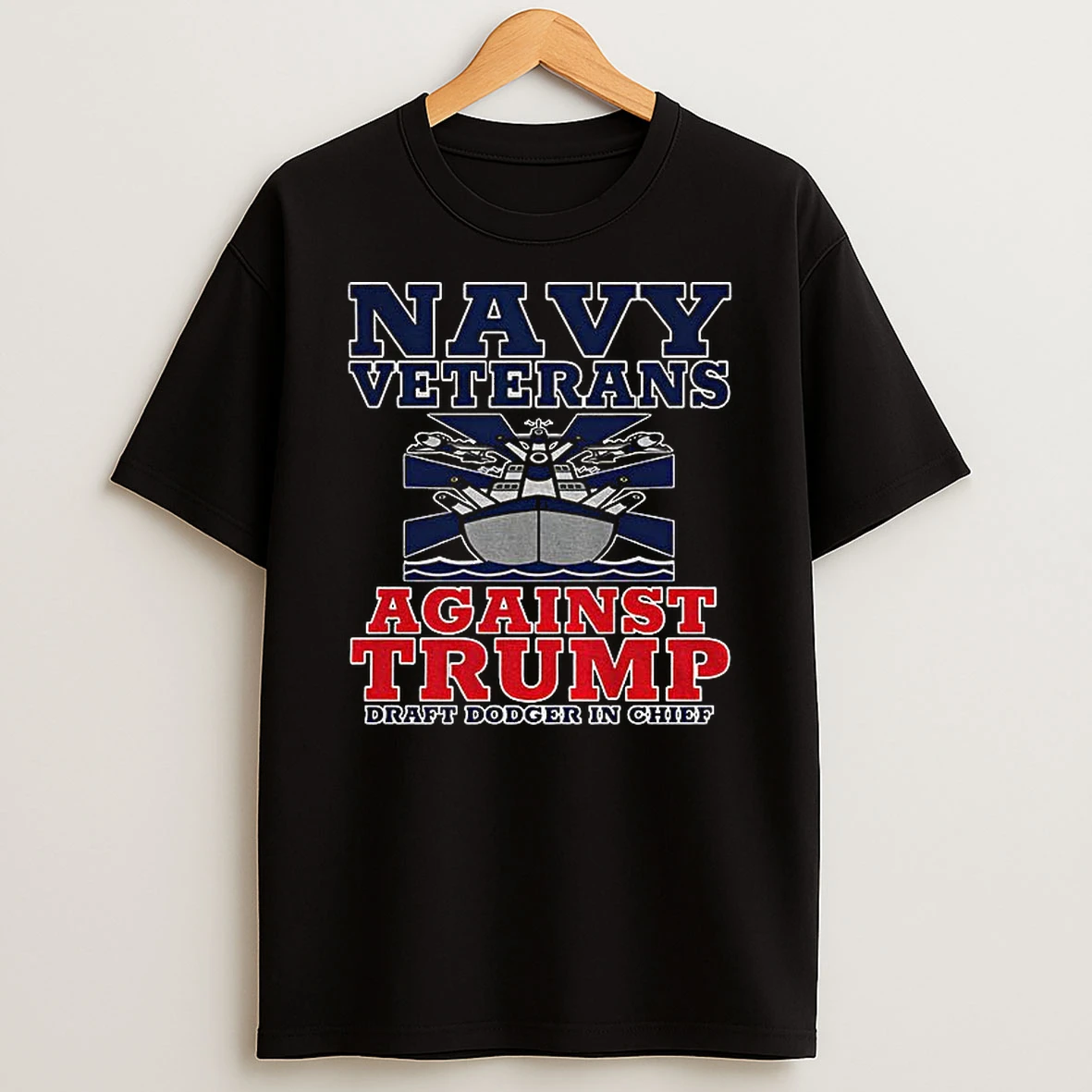 Veterans Against Trump Marine Corps Vet Draft Dodger In Chief Political Statement Tshirt Hoodie