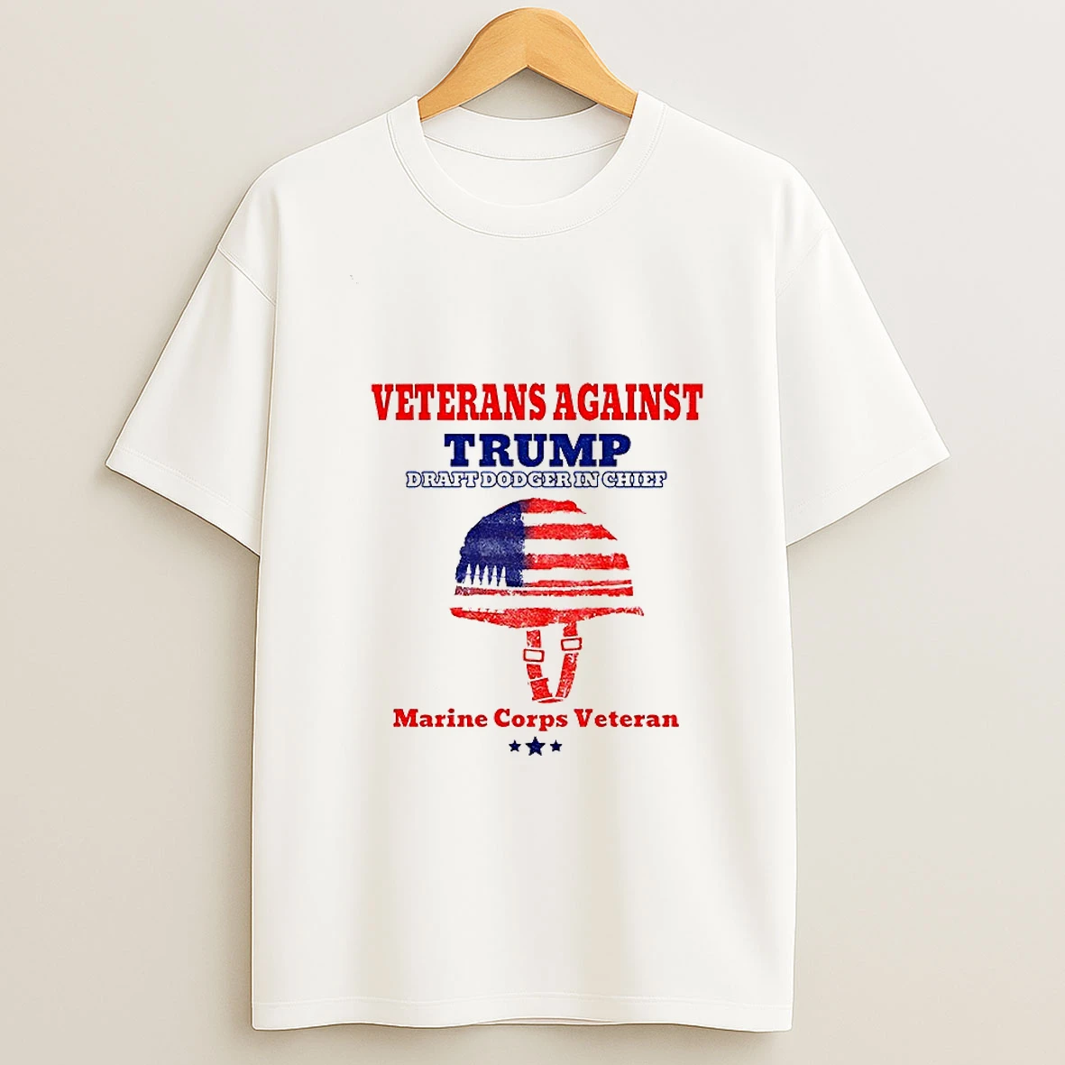 Veterans Against Trump Marine Corps Vet Draft Dodger In Chief Tshirt Hoodie