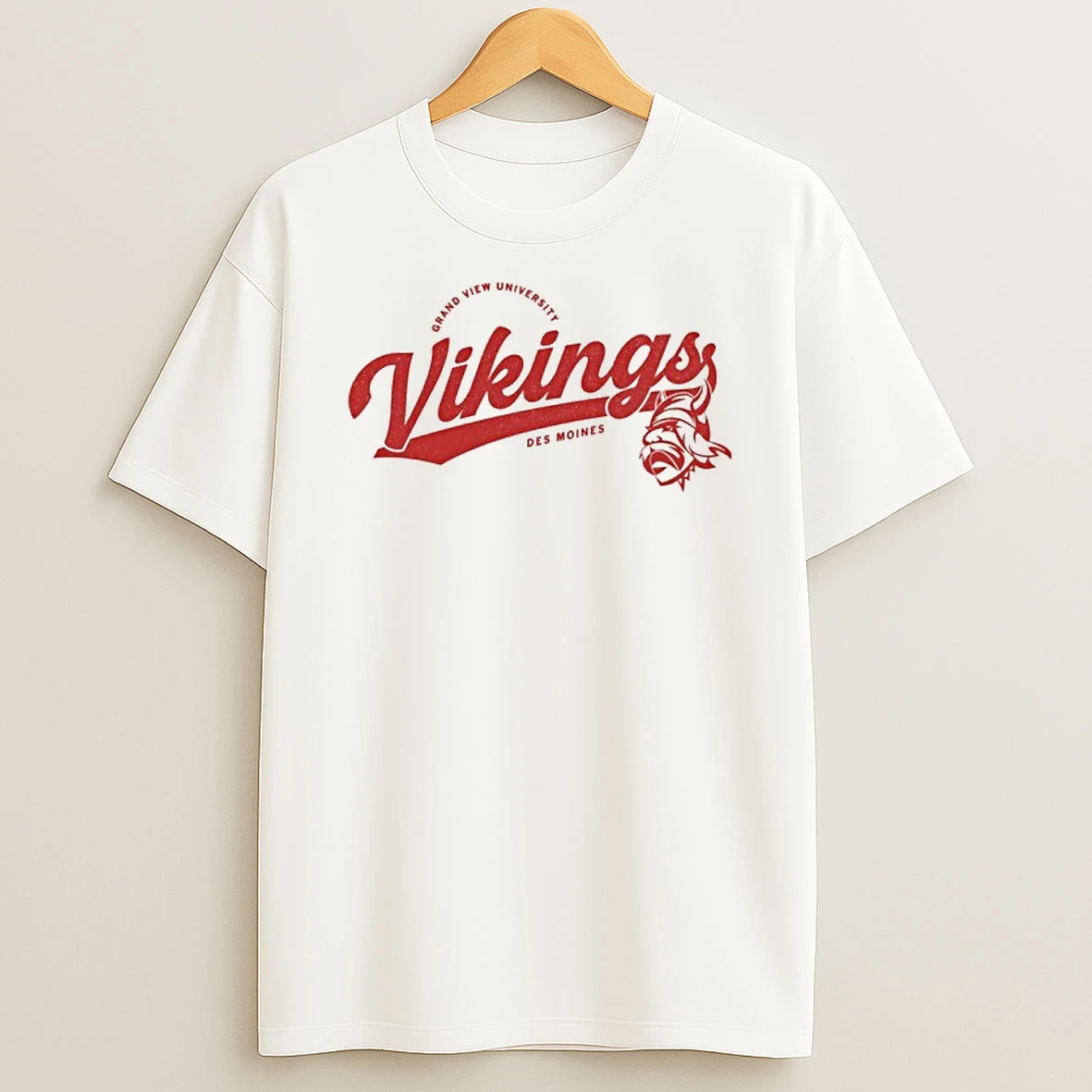 Vikings Script Logo Heavyweight Tshirt Hoodie