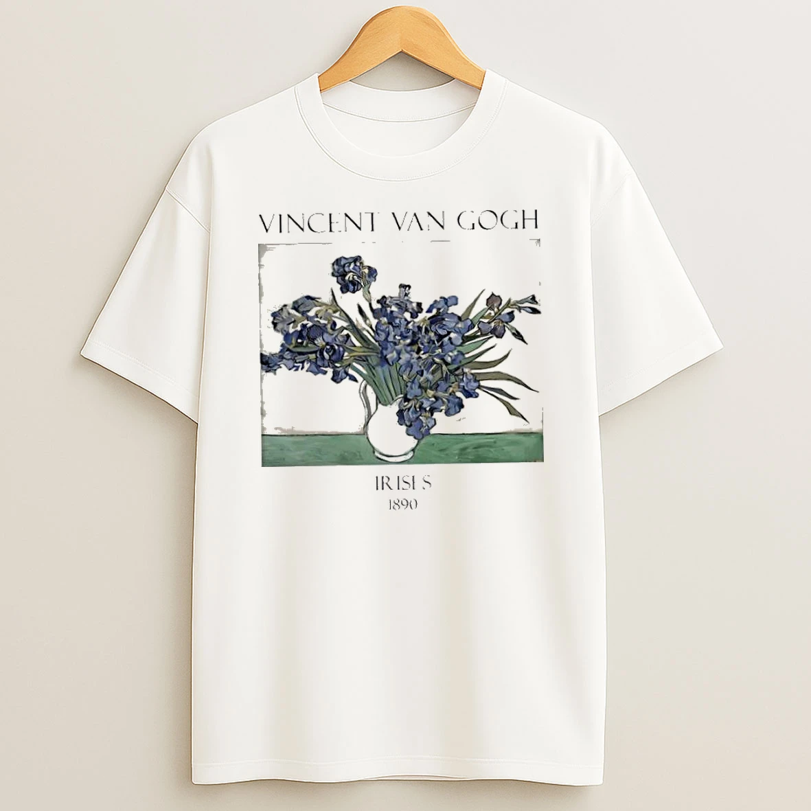 Vincent Van Gogh Irises 1890 Tshirt Hoodie