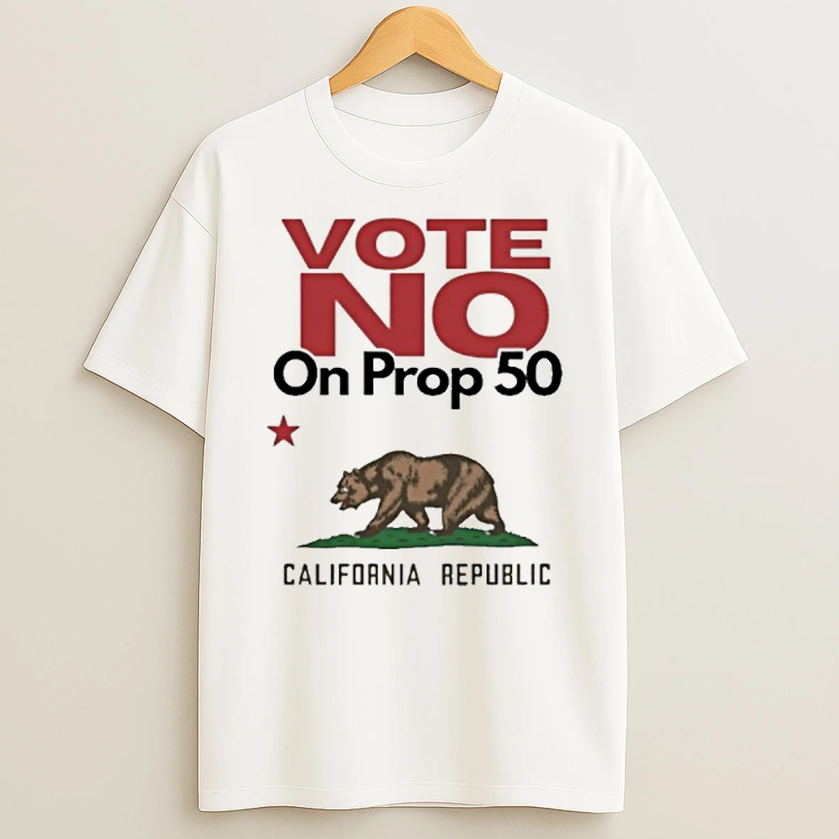 Vote No On Prop 50 California Republic Tshirt Hoodie