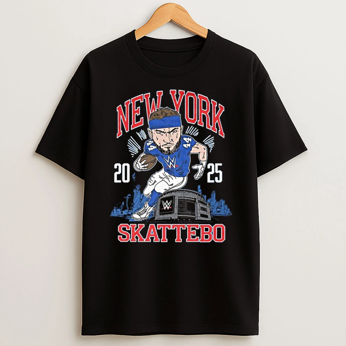 Wwe New York 2025 Cam Skattebo Player Tshirt Hoodie