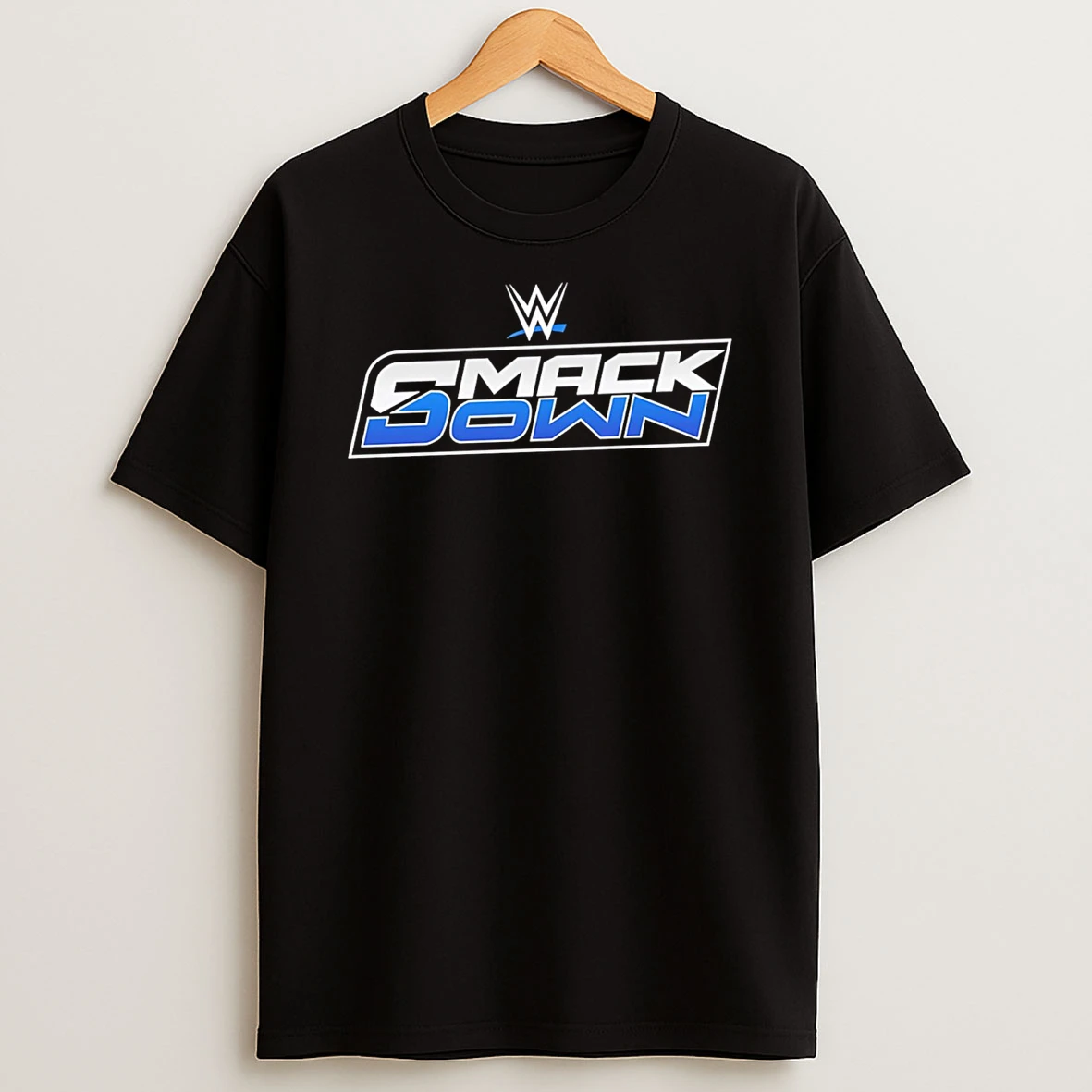 Wwe Smackdown Logo Graphic Black Tshirt Hoodie