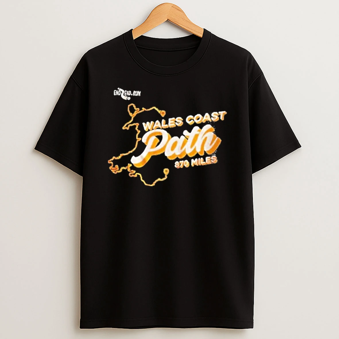 Wales Coast Path 870 Miles Tshirt Hoodie