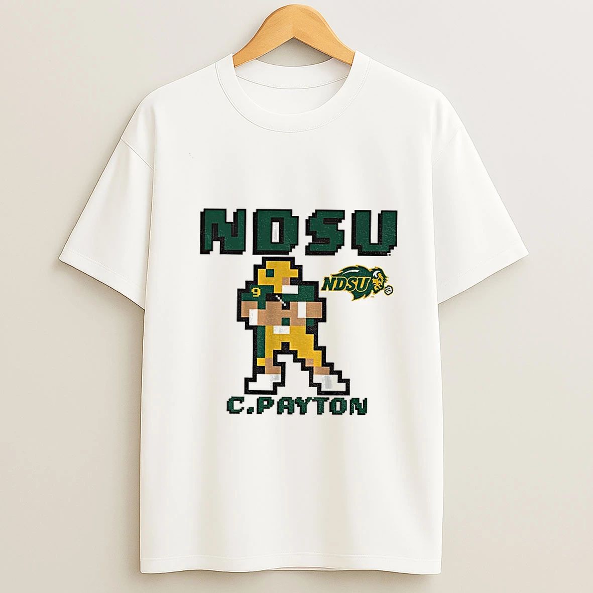 Walter Payton North Dakota State University Nfl Football 8bit Tshirt Hoodie
