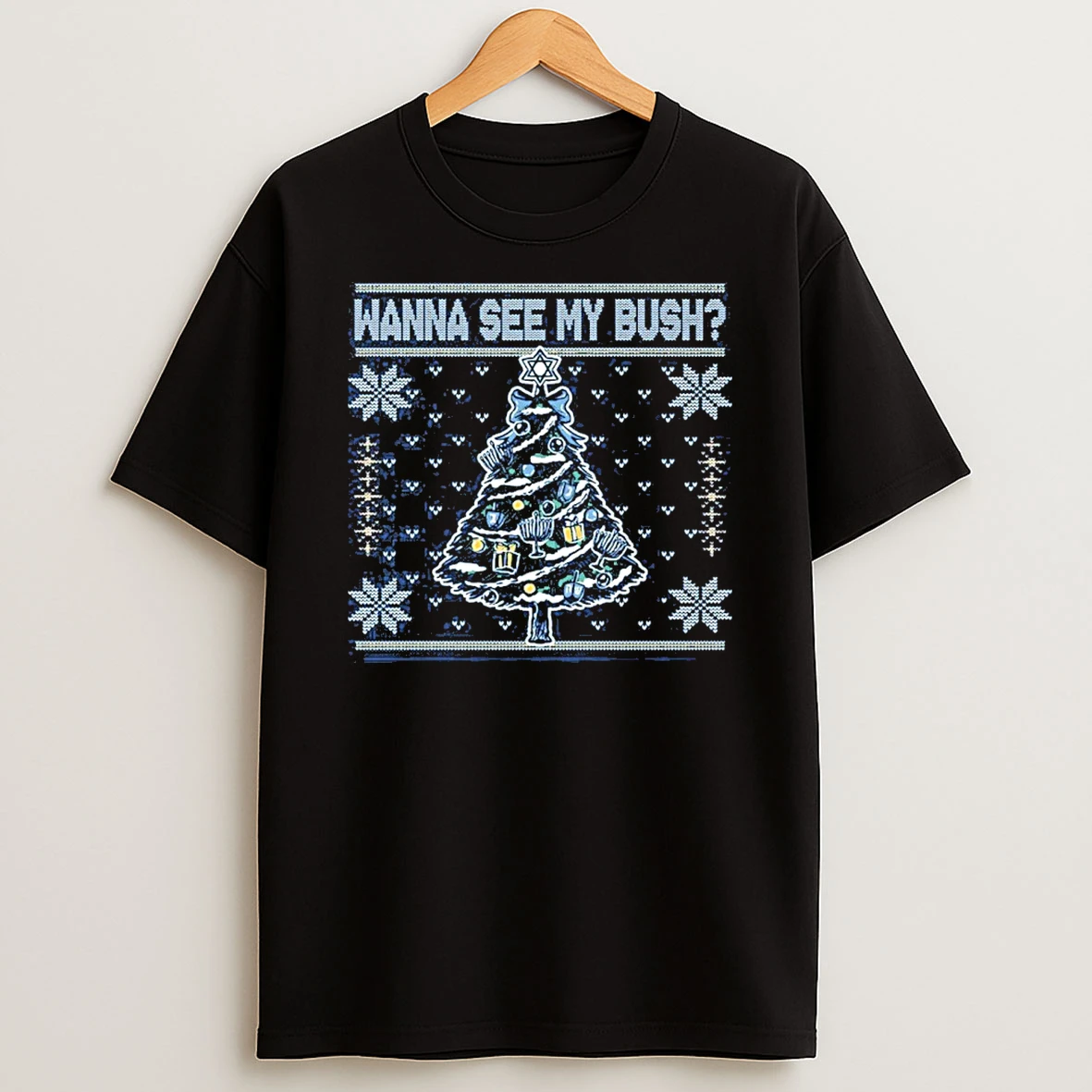 Wanna See My Bush Tree Christmas Ugly Tshirt Hoodie
