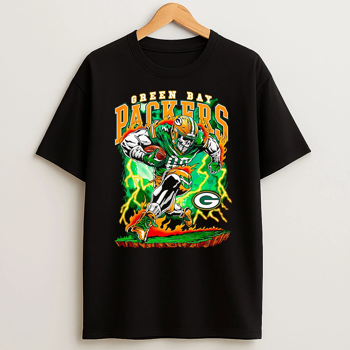 Warren Lotas Green Bay Packers Fire Lightning Tshirt Hoodie