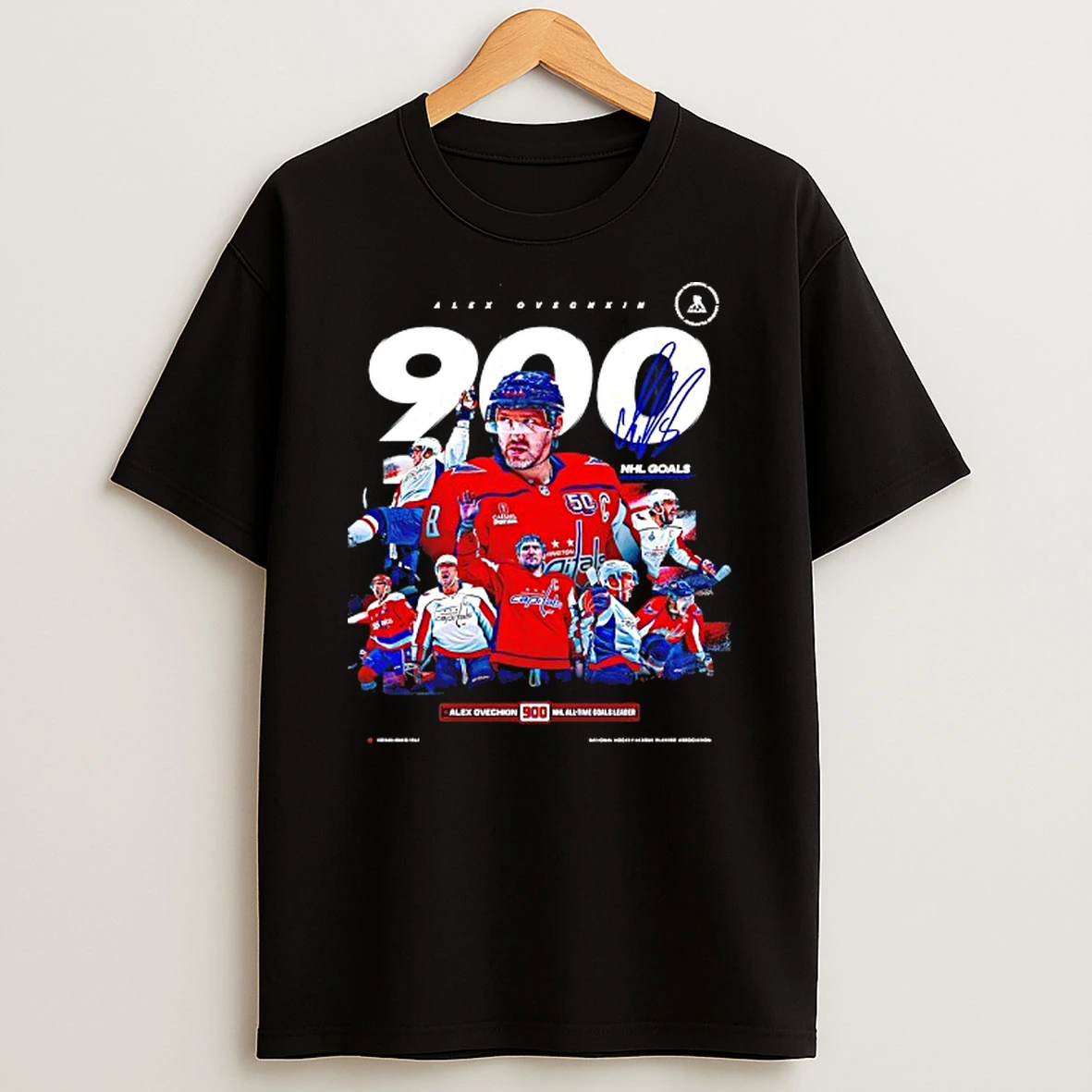 Washington Capitals Alex Ovechkin 900 Nhl Goals Signature Tshirt Hoodie