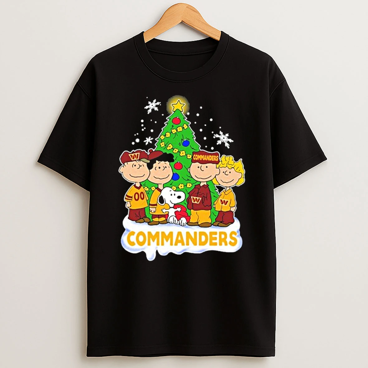 Washington Commanders X The Peanuts Christmas 2025 Tshirt Hoodie