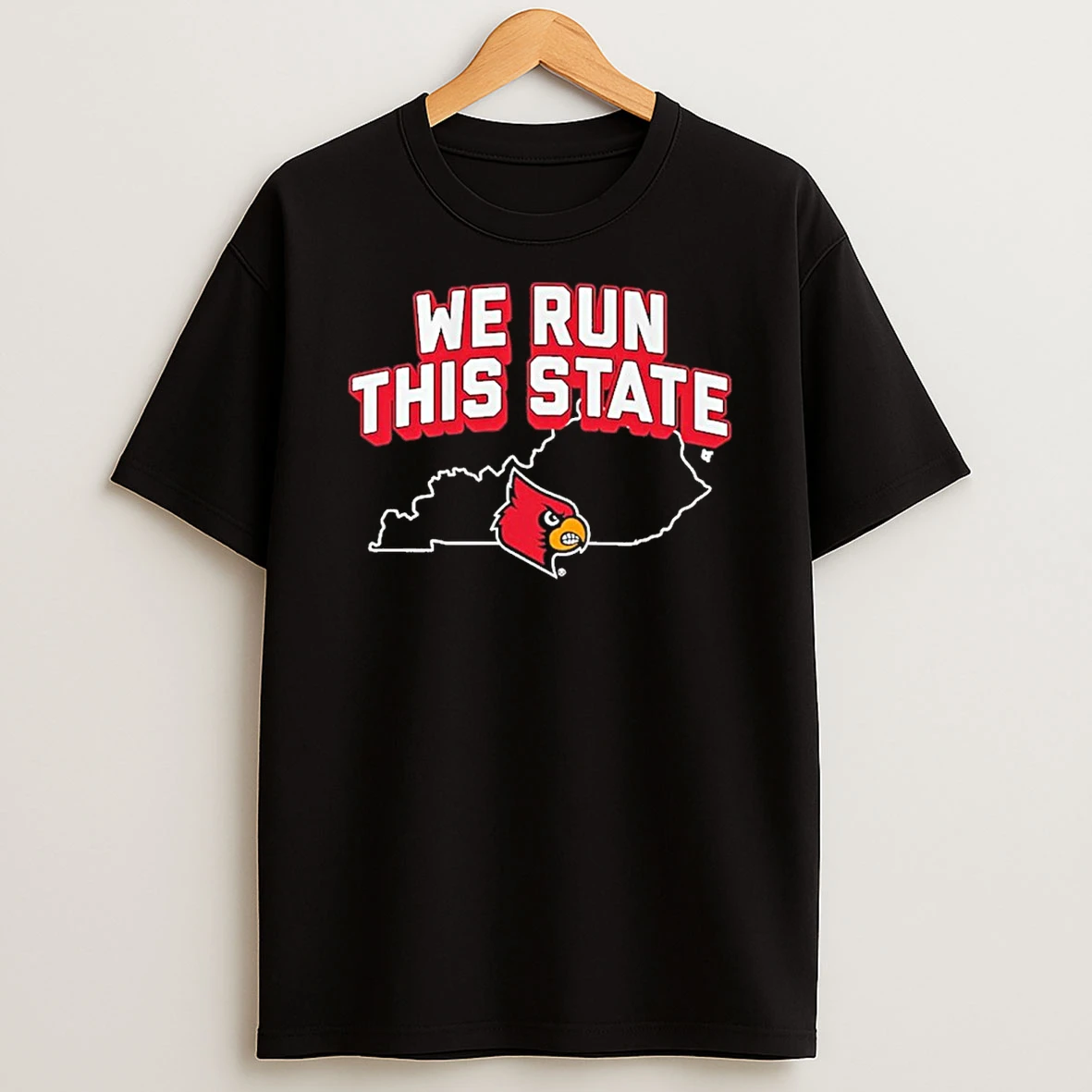 We Run This State Louisville Cardinals Basketball Tshirt Hoodie