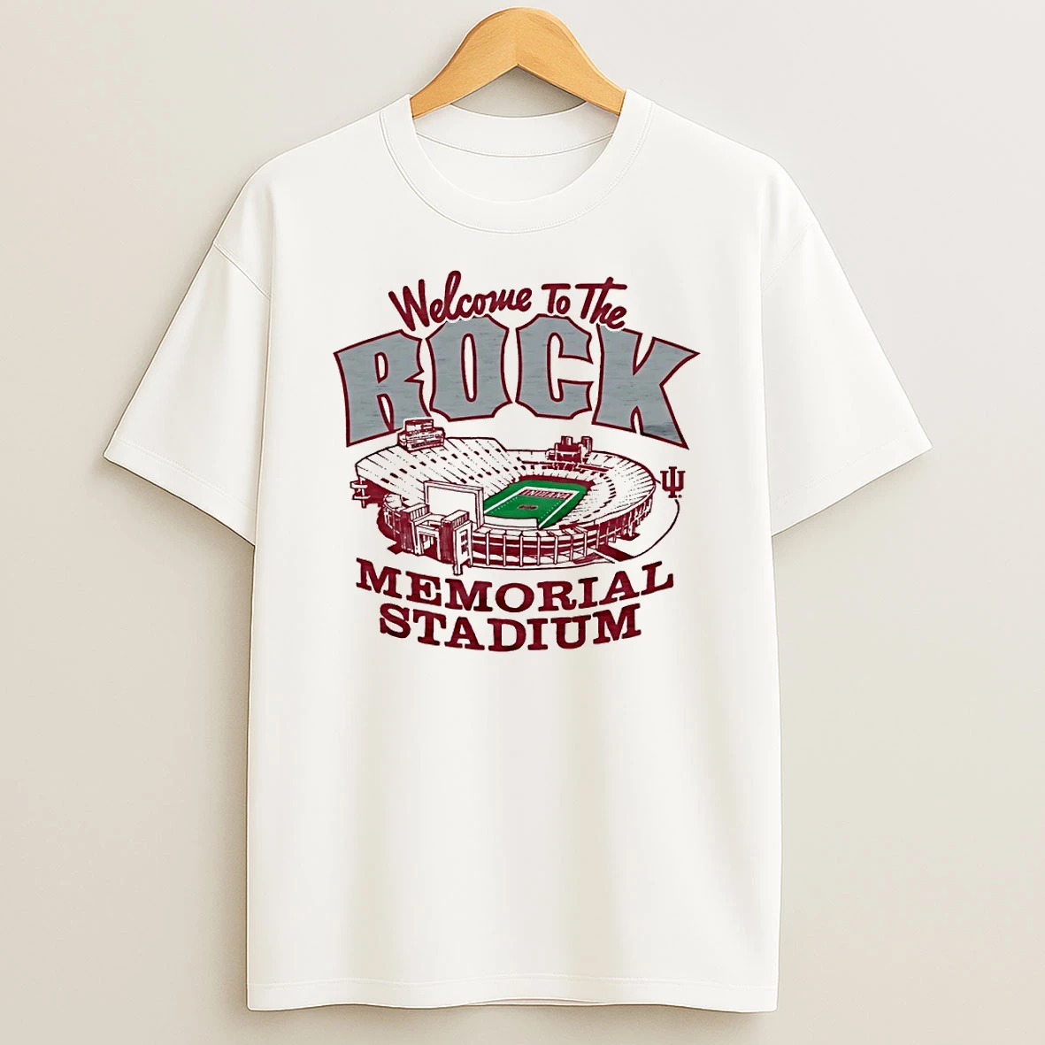 Welcome To The Rock Indiana University Memorial Stadium Circle Tshirt Hoodie
