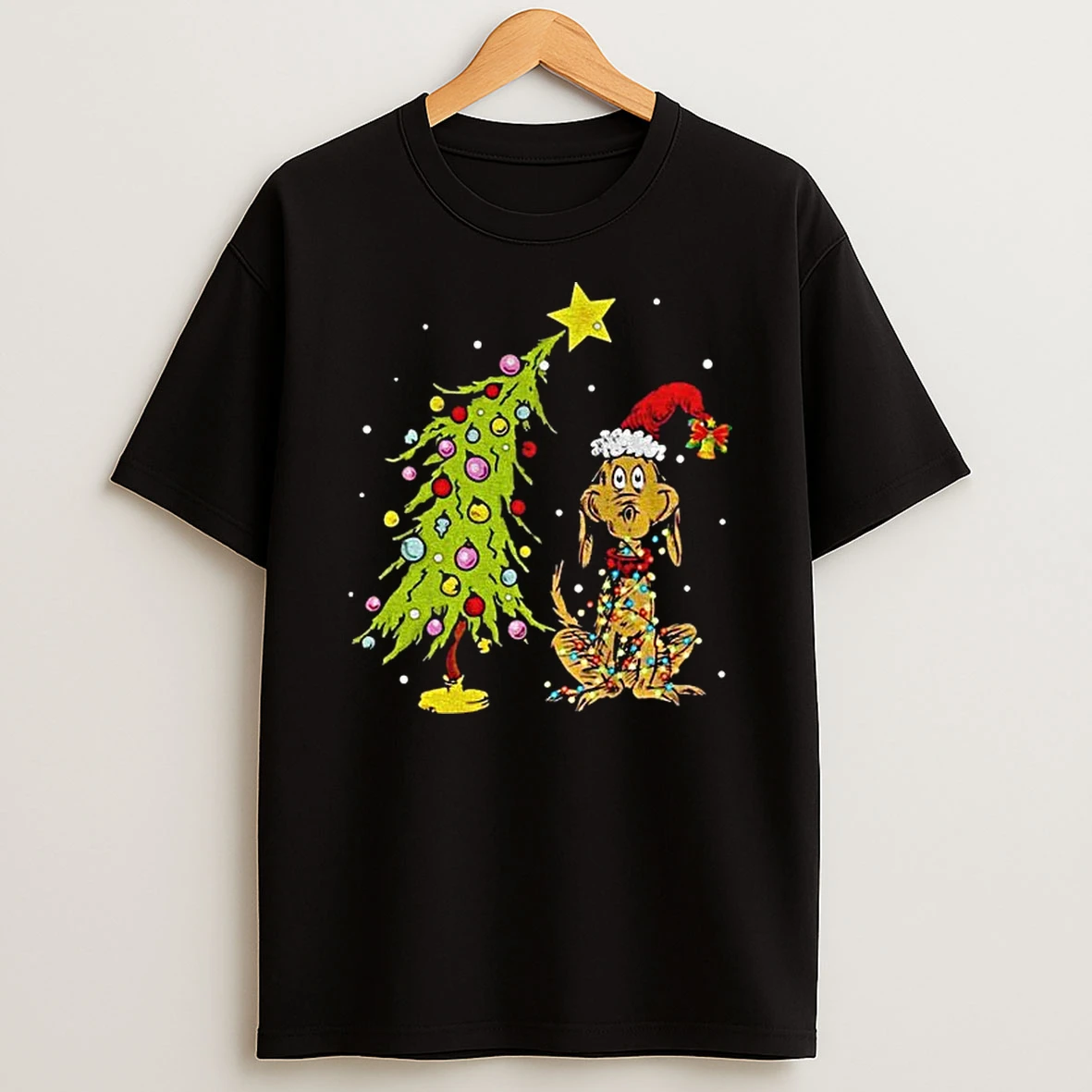 Whimsical Christmas Tree With Dog Max Whoville Tree Tshirt Hoodie