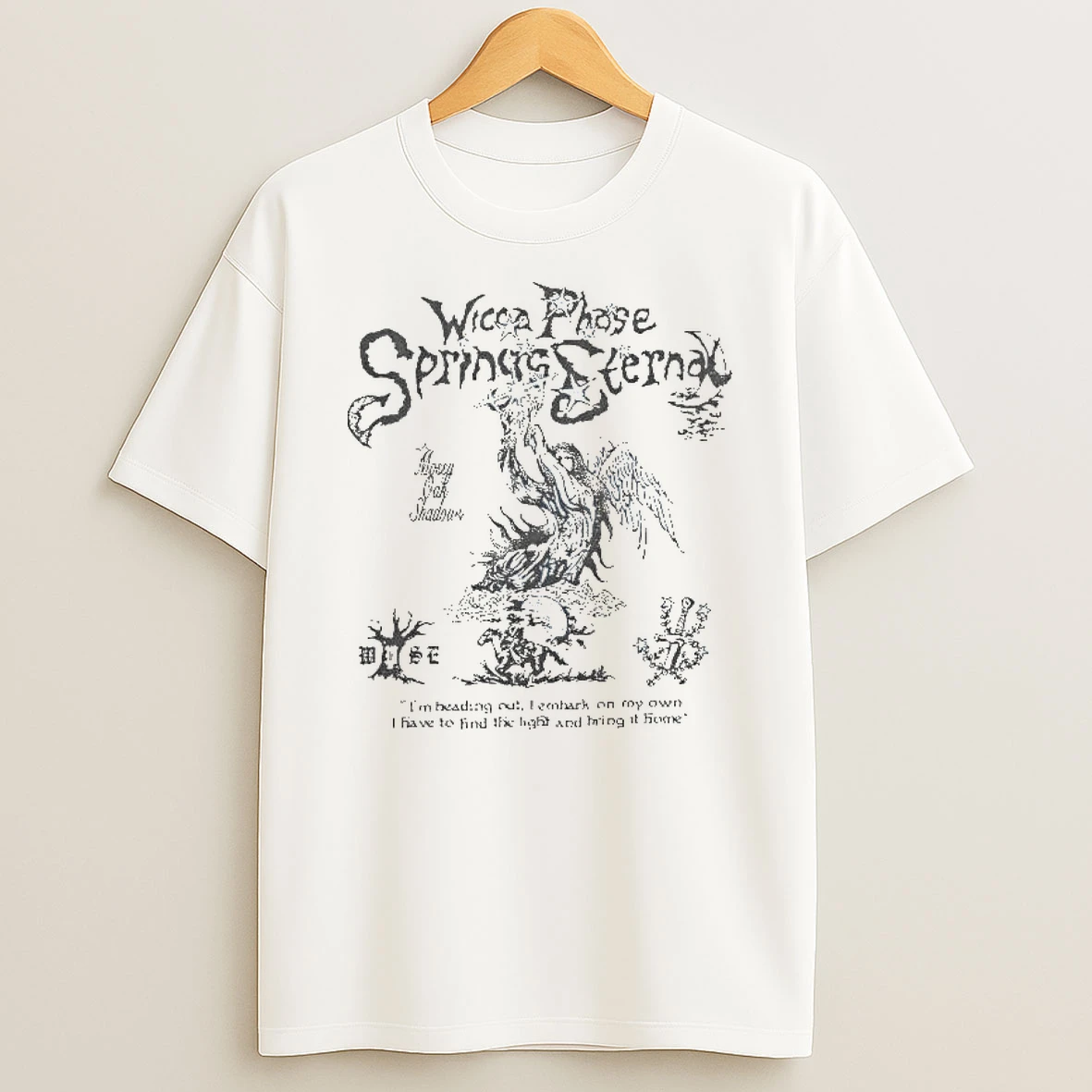 Wicca Phase Springs Eternal Mossy Oak Saving Light Tshirt Hoodie