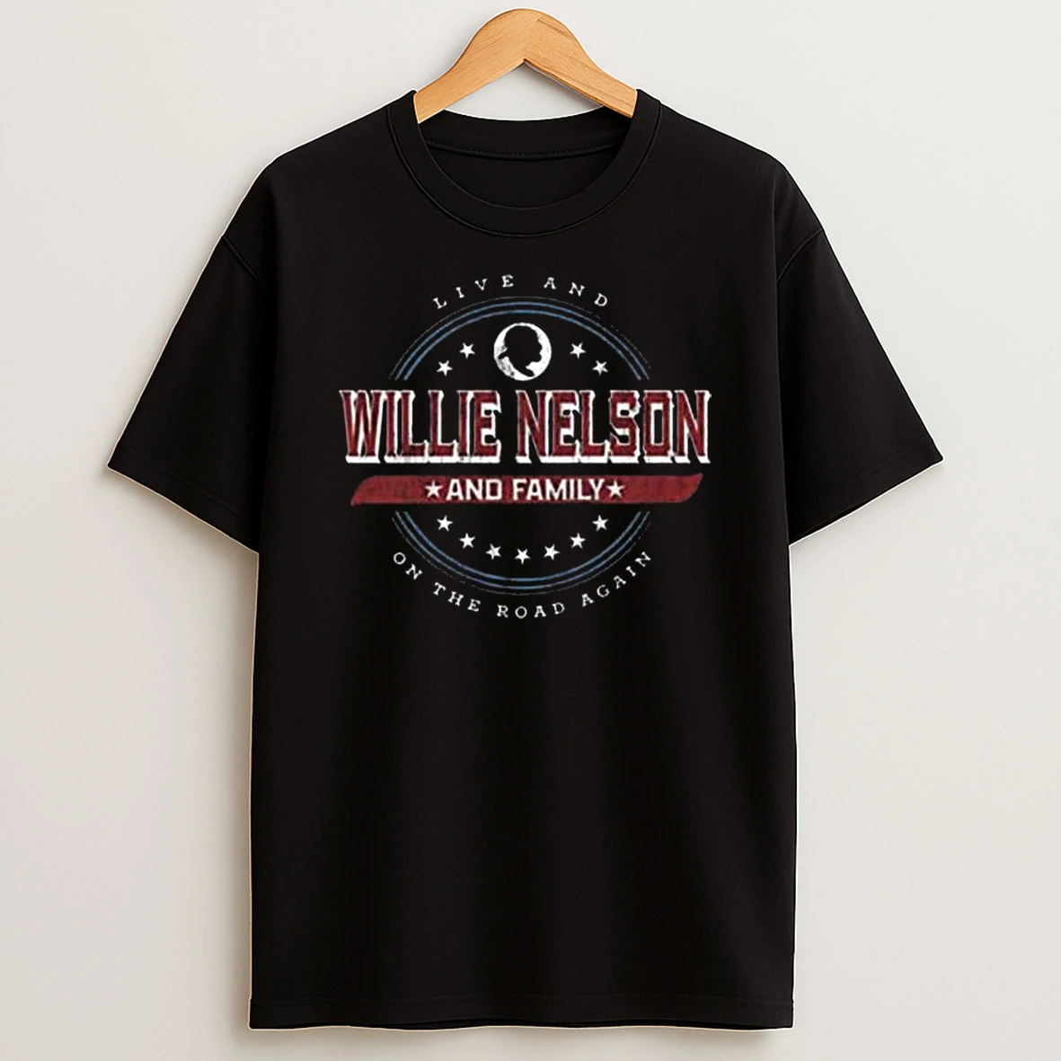 Willie Nelson Store Merch Willie And Family On The Road Again Tshirt Hoodie