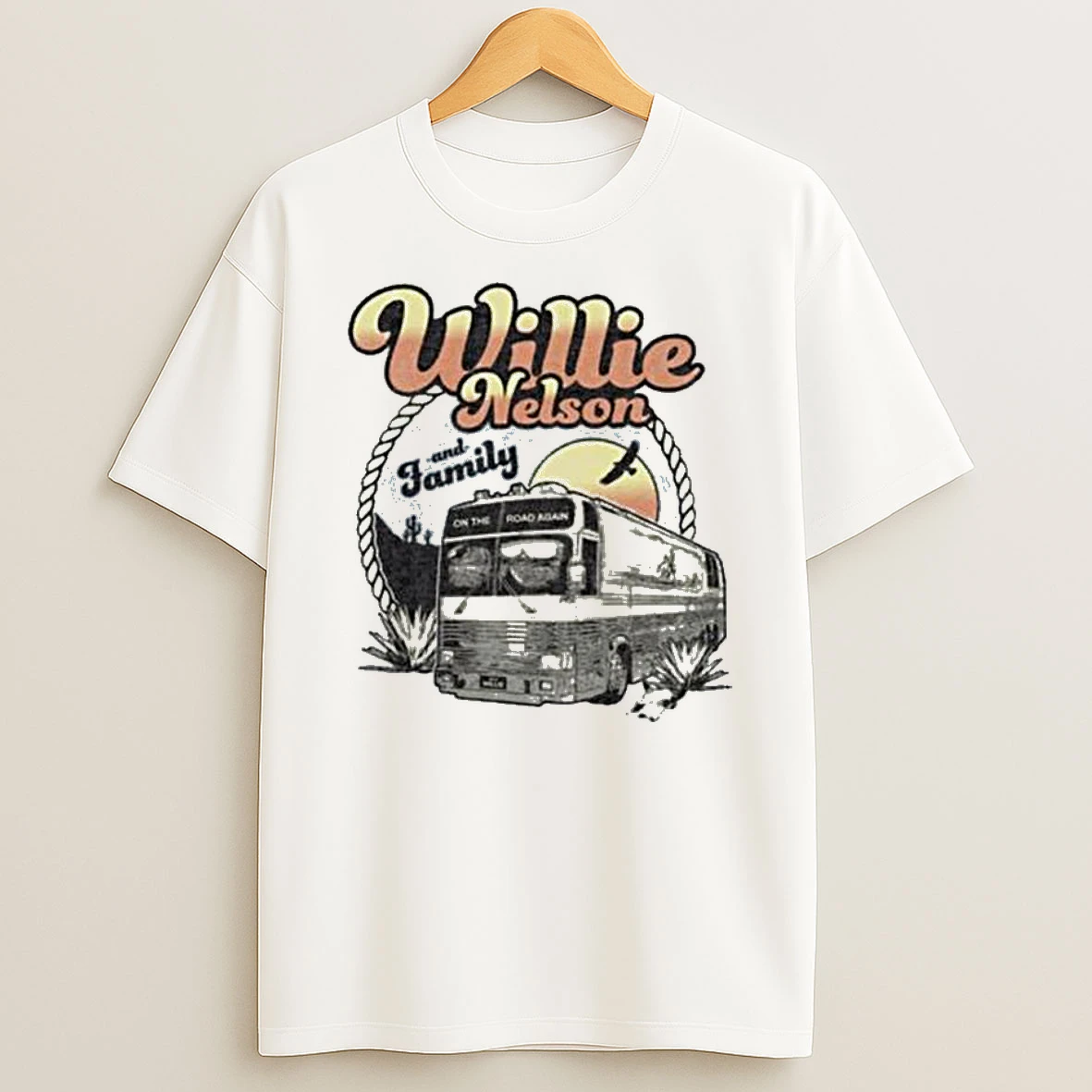 Willie Nelson Store Merch Willie Nelson Vintage Bus Tshirt Hoodie