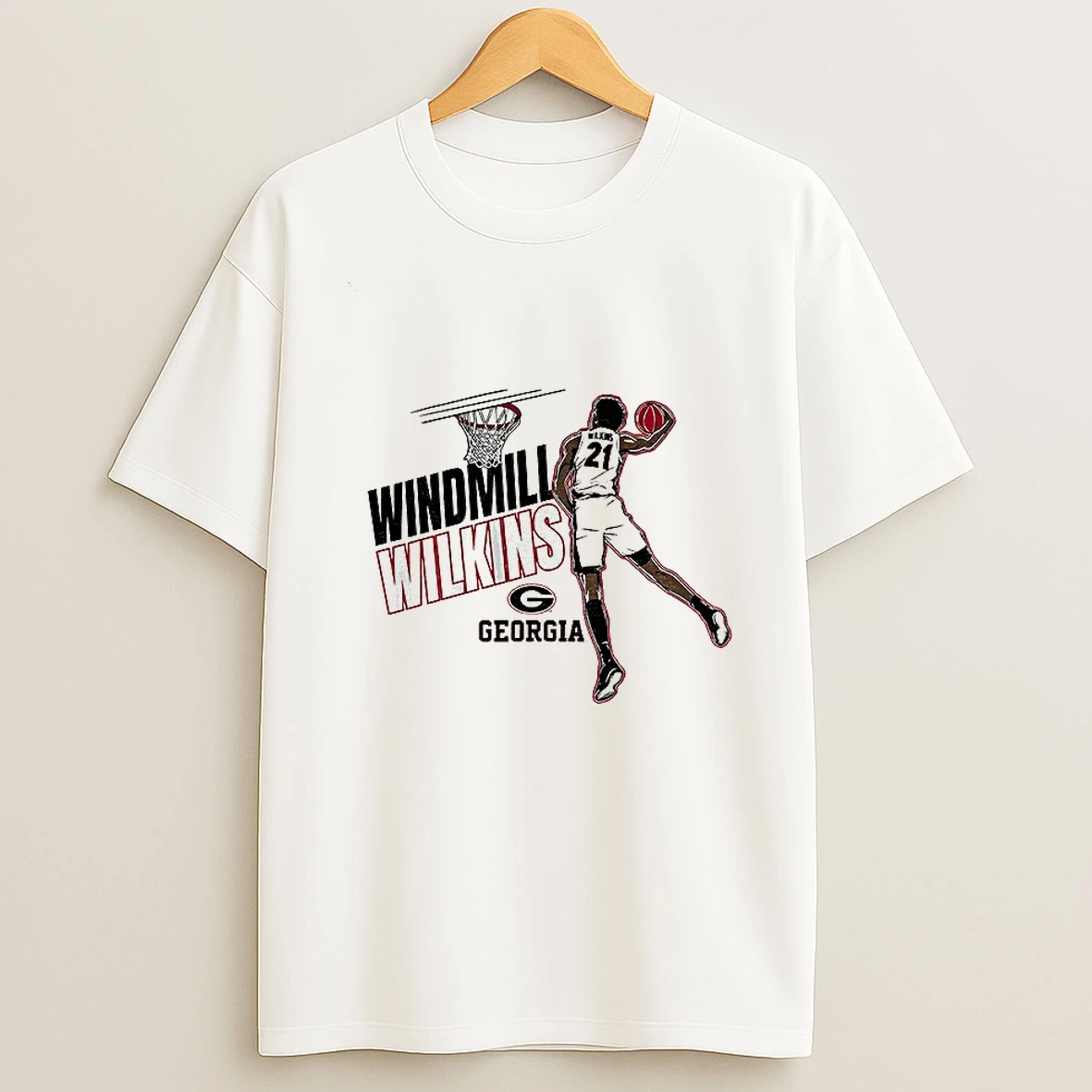 Windmill Jake Wilkins Georgia Bulldogs Basketball Cartoon Tshirt Hoodie
