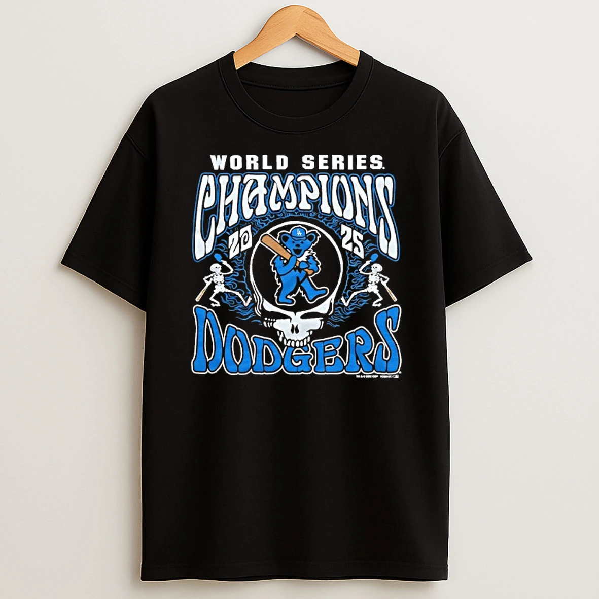 World Series Champions 2025 Los Angeles Dodgers Grateful Bear Tshirt Hoodie