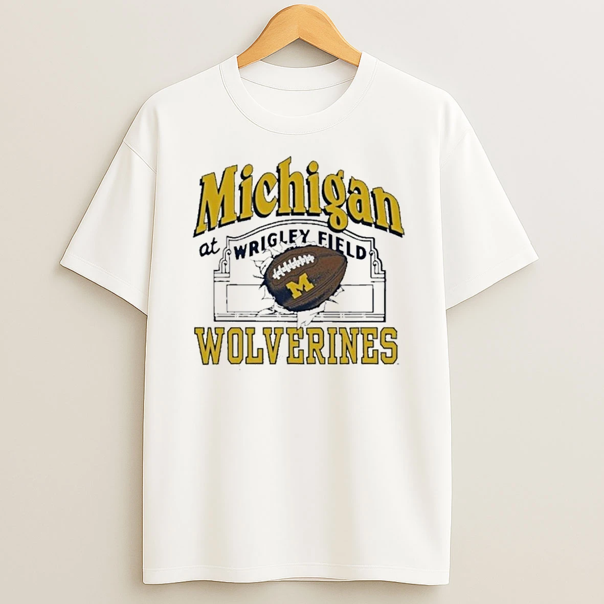 Wrigley Field Michigan Wolverines Vs Northwestern Football Tshirt Hoodie