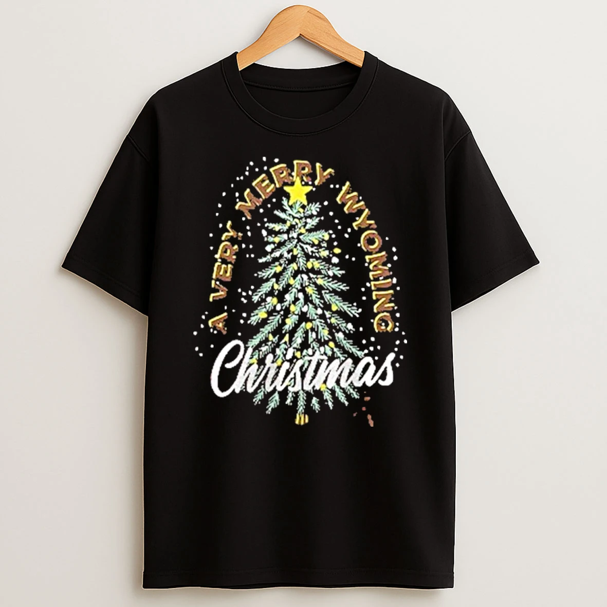 Wyoming Cowboys Christmas Tree Holiday Tshirt Hoodie