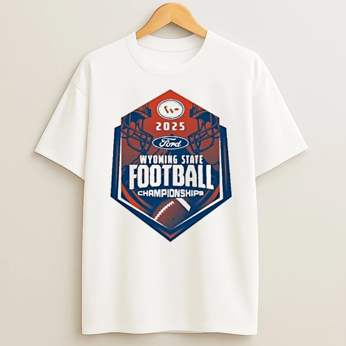 Wyoming High School Activities Association 2025 Wyoming State Football Championship Logo Tshirt Hoodie