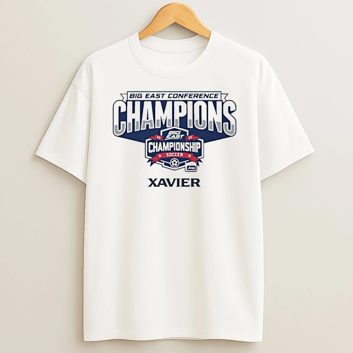 Xavier 2025 Big East Soccer Conference Tournament Champions Tshirt Hoodie