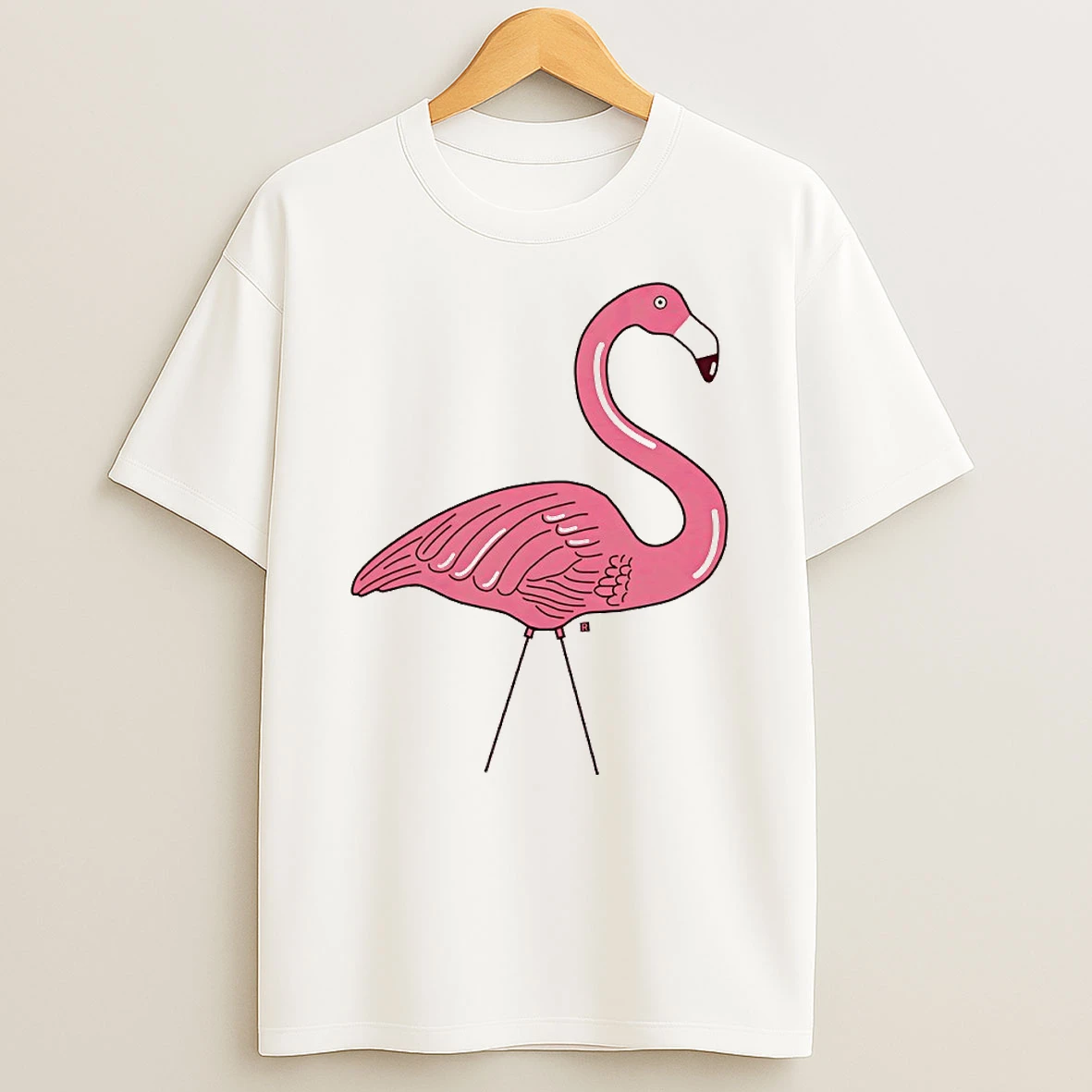 Xl Plastic Flamingo Circle Tshirt Hoodie