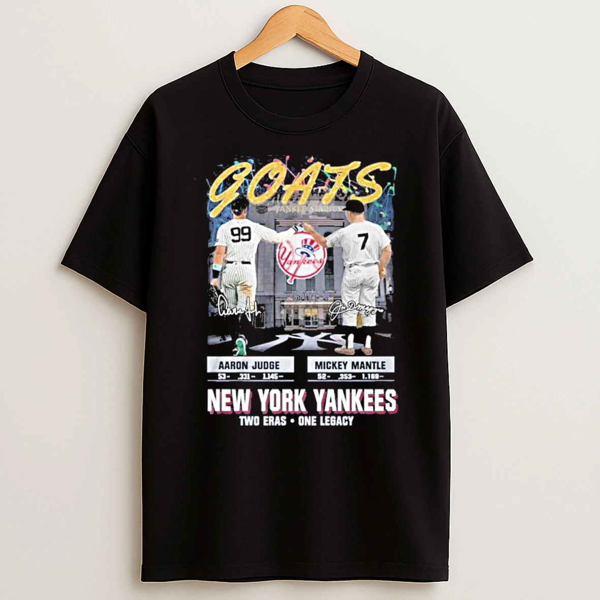 Yankees Aaron Judge And Mickey Mantle Two Eras One Legacy Tshirt Hoodie