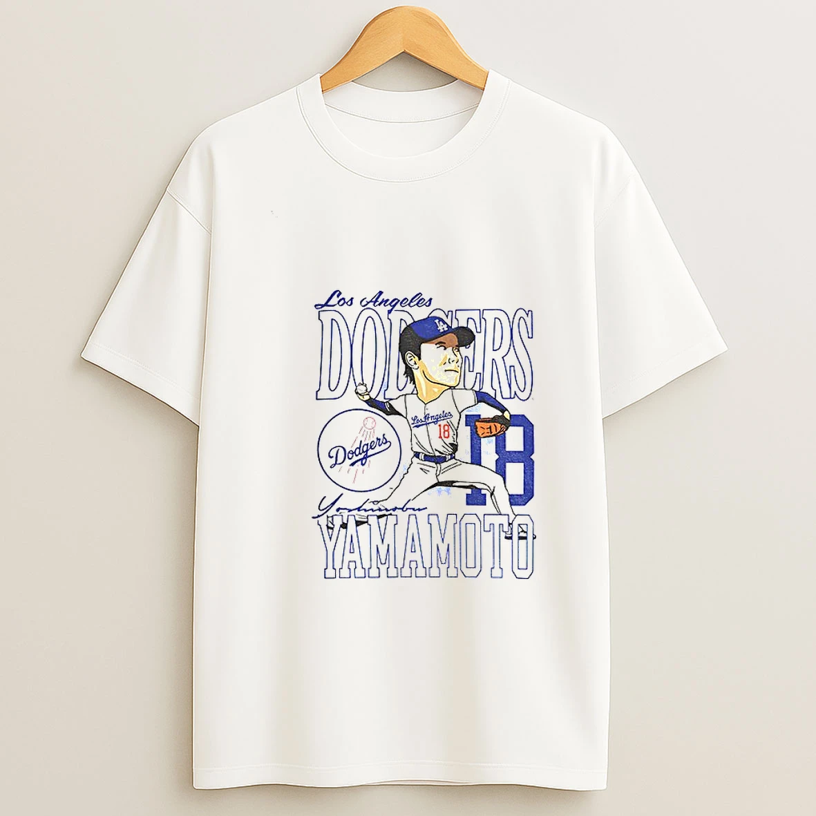 Yoshinobu Yamamoto 18 Posing Mvp Los Angeles Dodgers 2025 World Series Champions Tshirt Hoodie